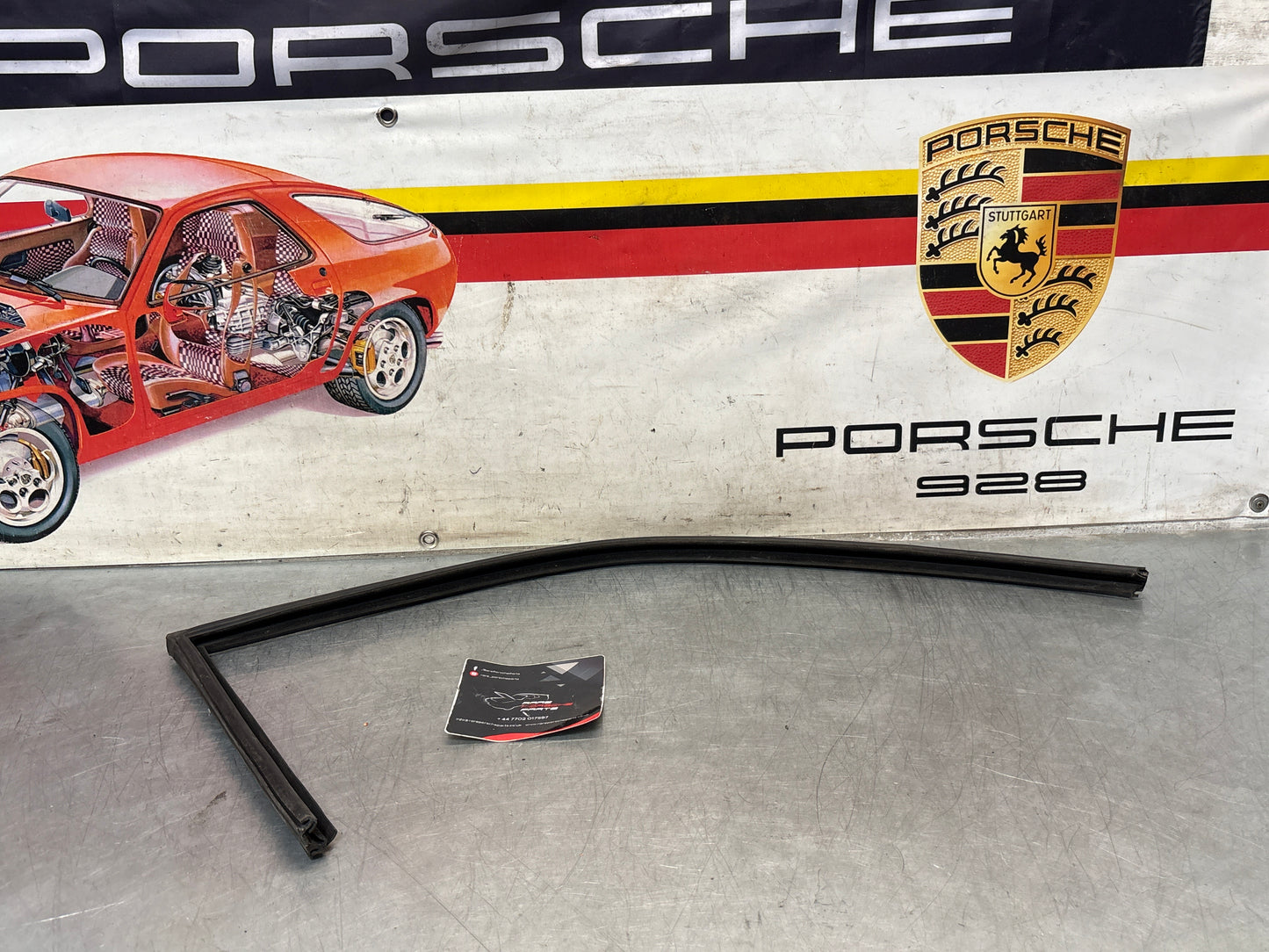 Porsche 924 / 944 late left side door channel seal, used