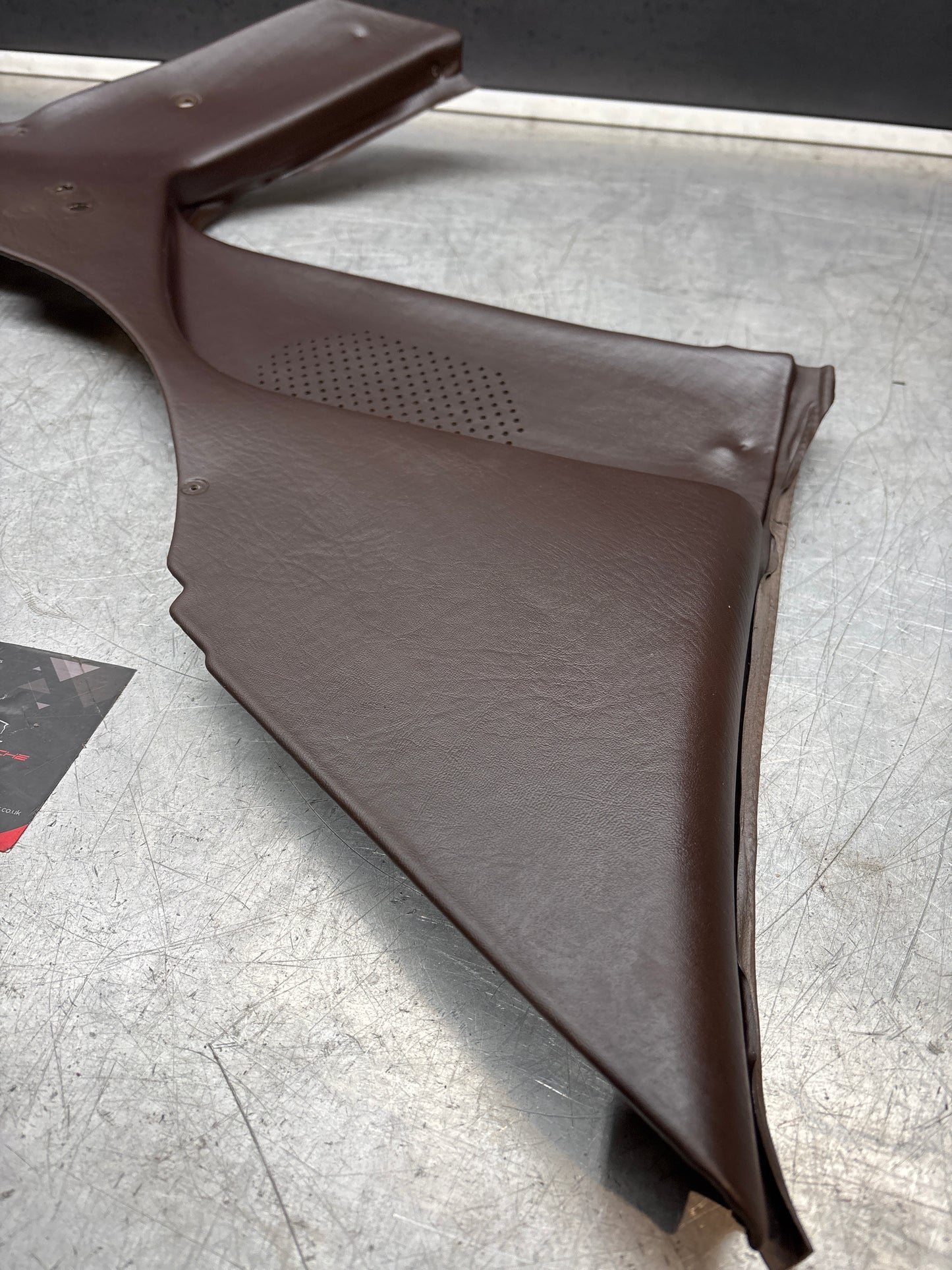 Porsche 944 924 brown left rear interior C Post trim /card . Quarter panel trim used, 94455502101