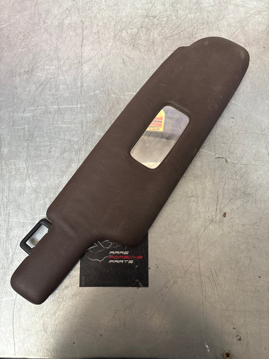 Porsche 928 brown sun visor, used right 92873123802