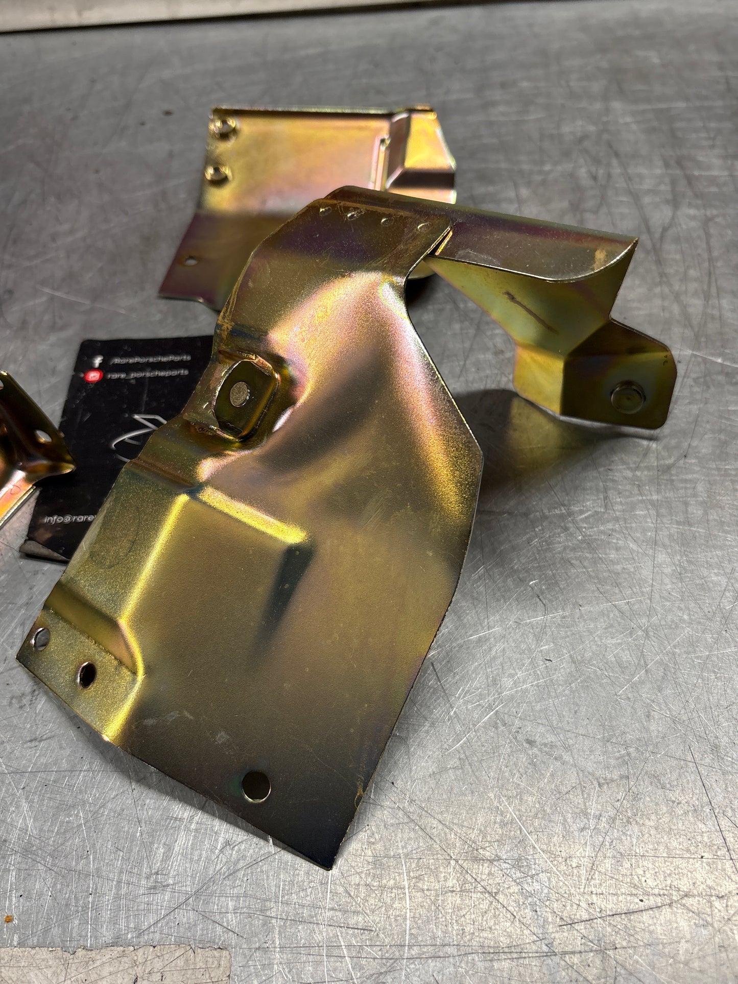 Porsche 968 / 944 S2 Oil cooler housing heat shield, used 94410705304