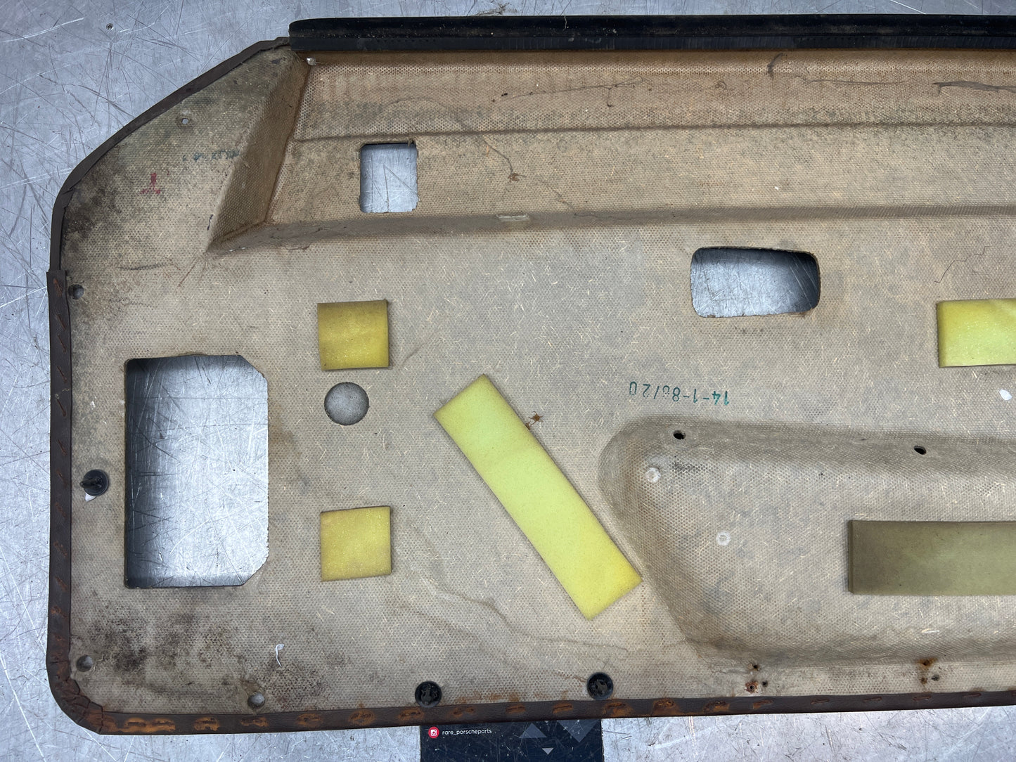 Porsche 924/944 early Porsche brown door card used condition left side, Rhd, 478867011