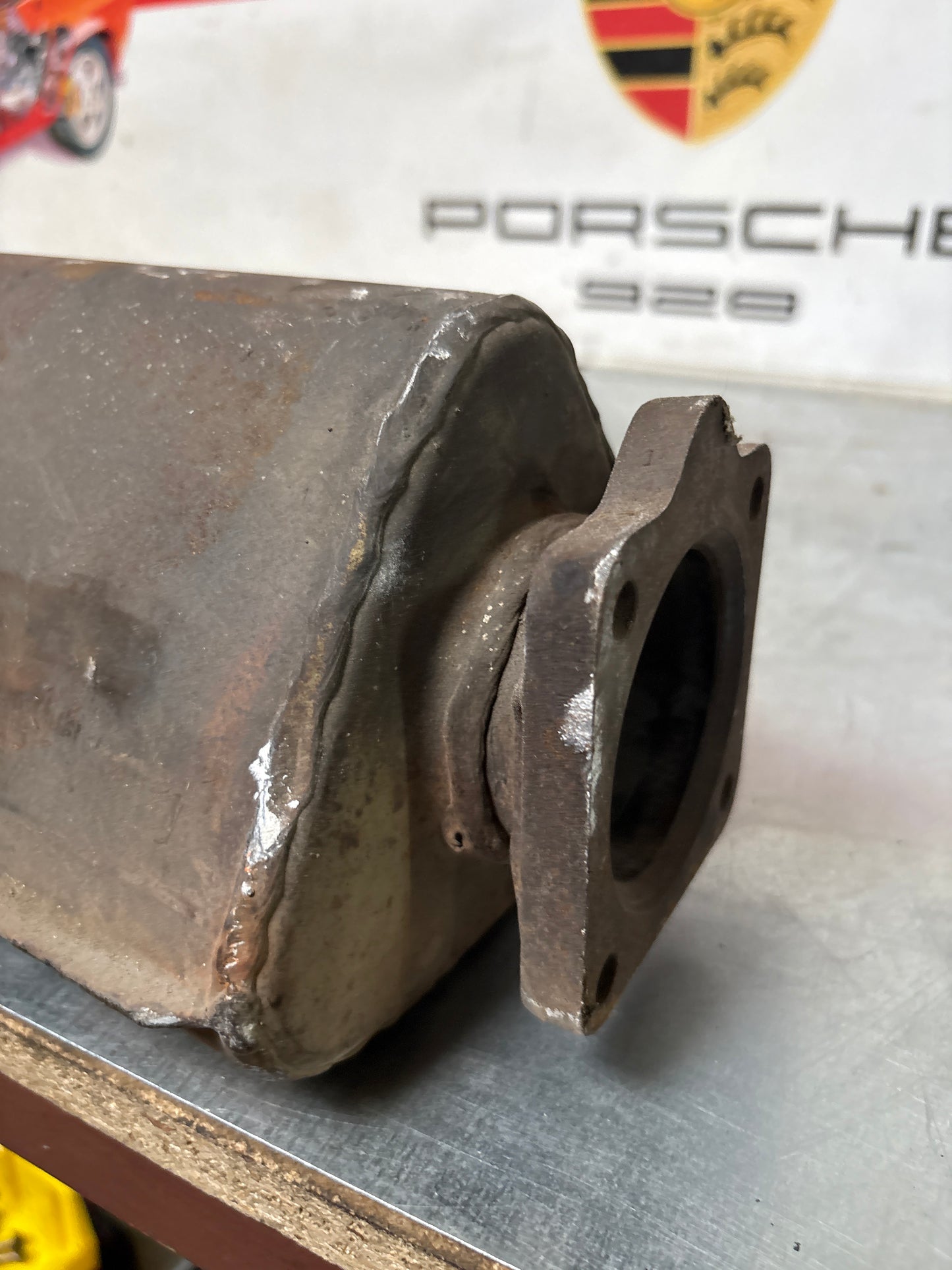 Porsche 968 exhaust system rear muffler, used 94411104111