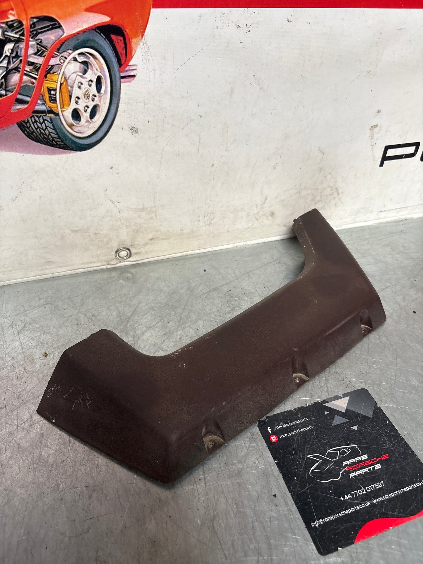 Porsche 924 left early brown door pockets, used  477867133