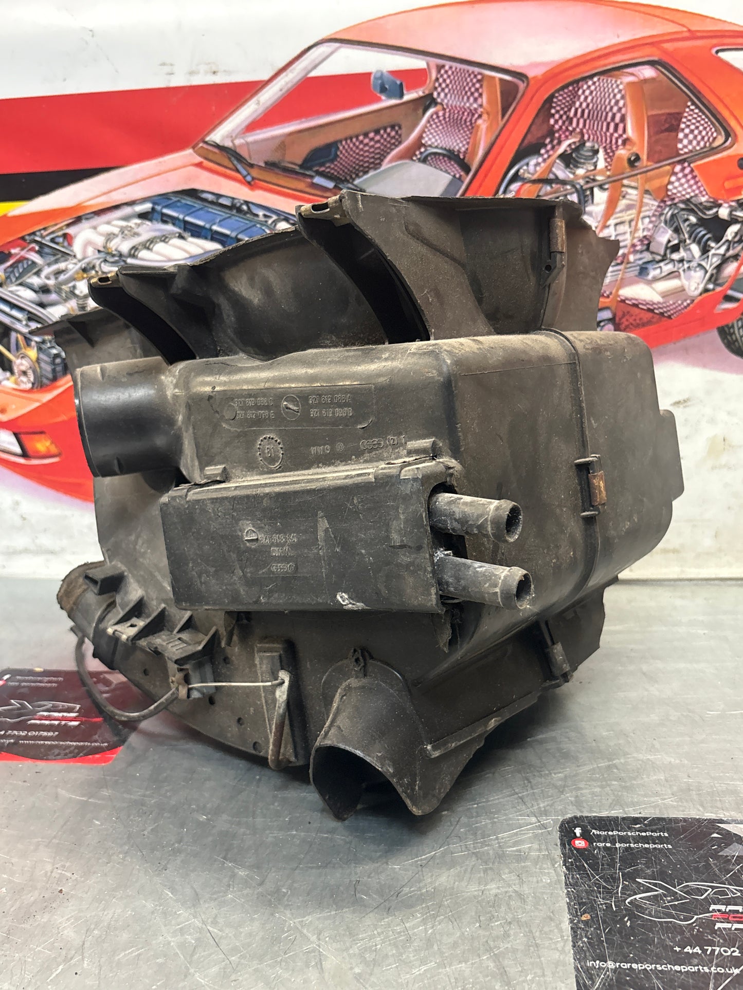 Porsche 924 80-85 944 82-85.5 heater blower fan assembly, complete 321819096 / 321819088 / 321819087 / 321819095 used