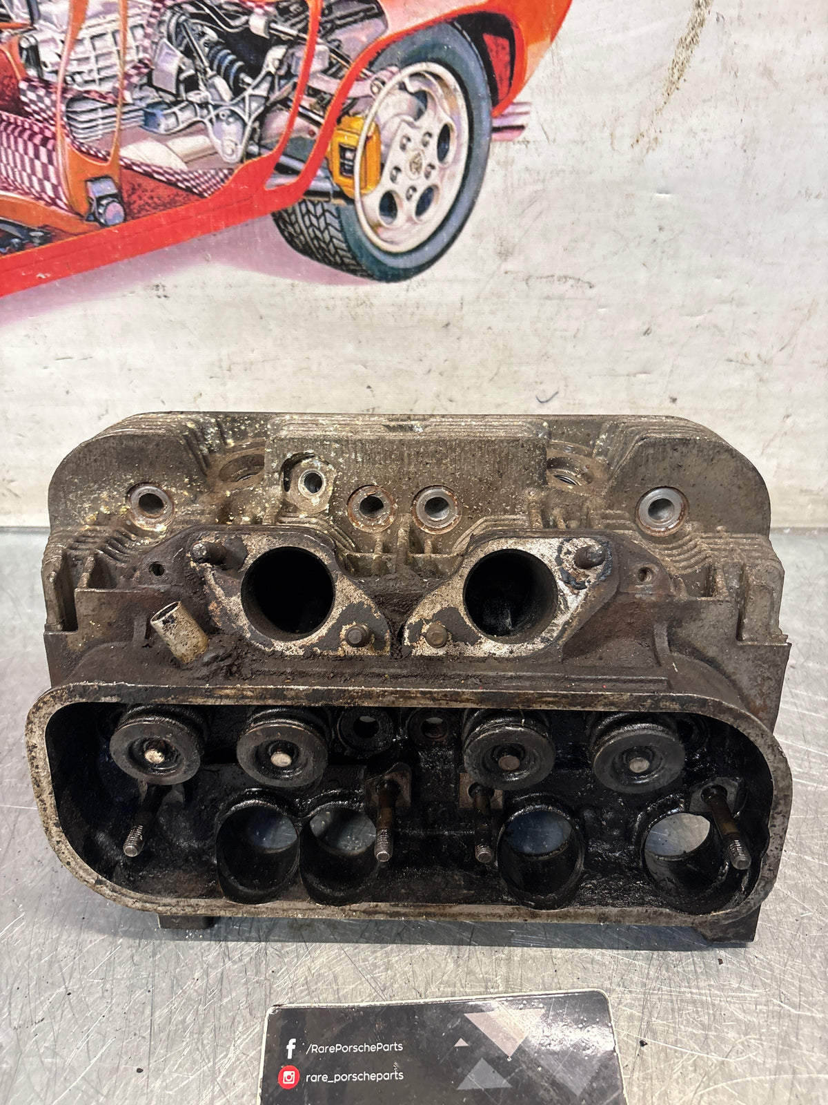 Porsche 914, cylinder head, right side, used 021101371Q