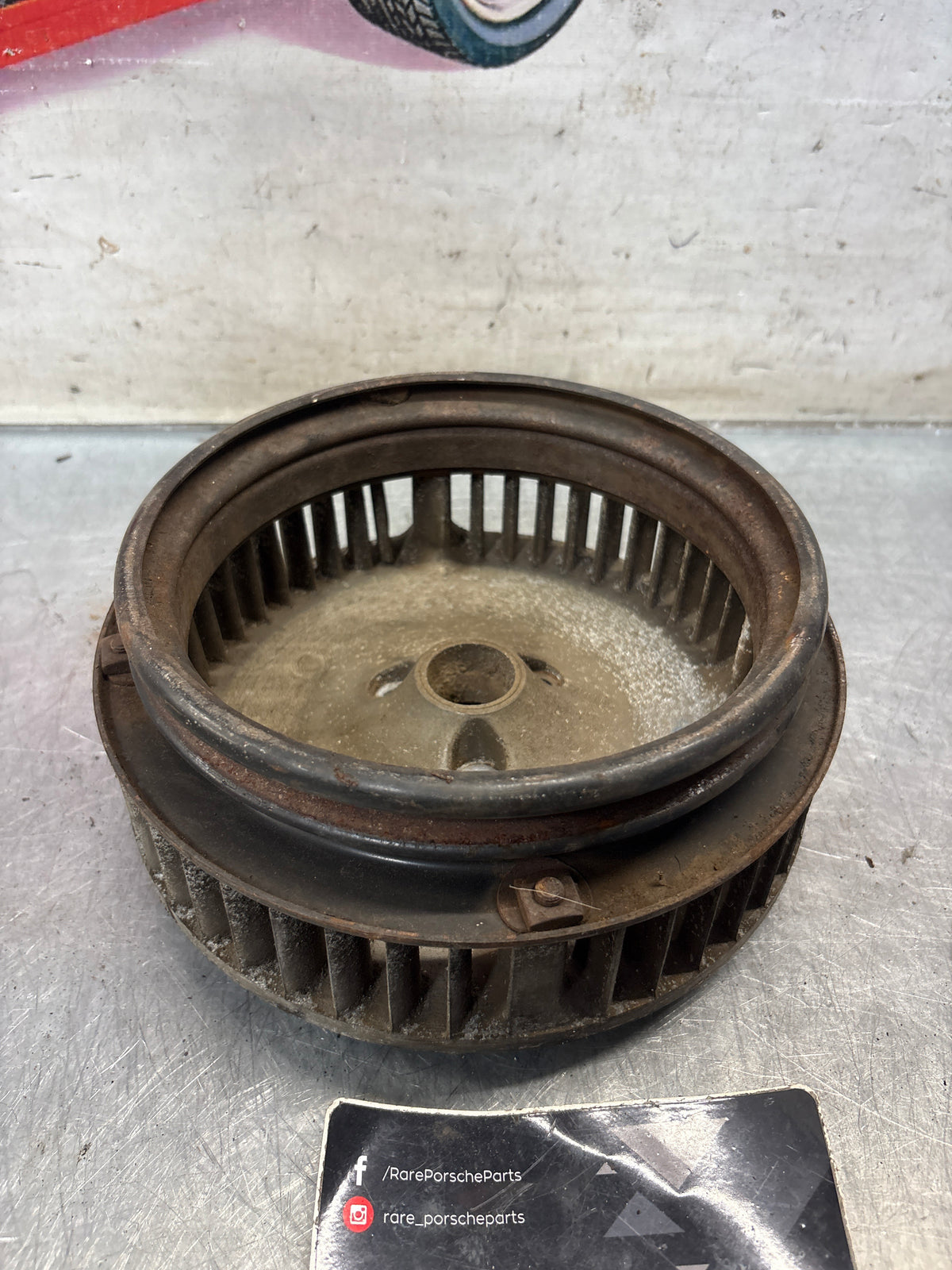 Porsche 914 engine cooling fan, used 021119113