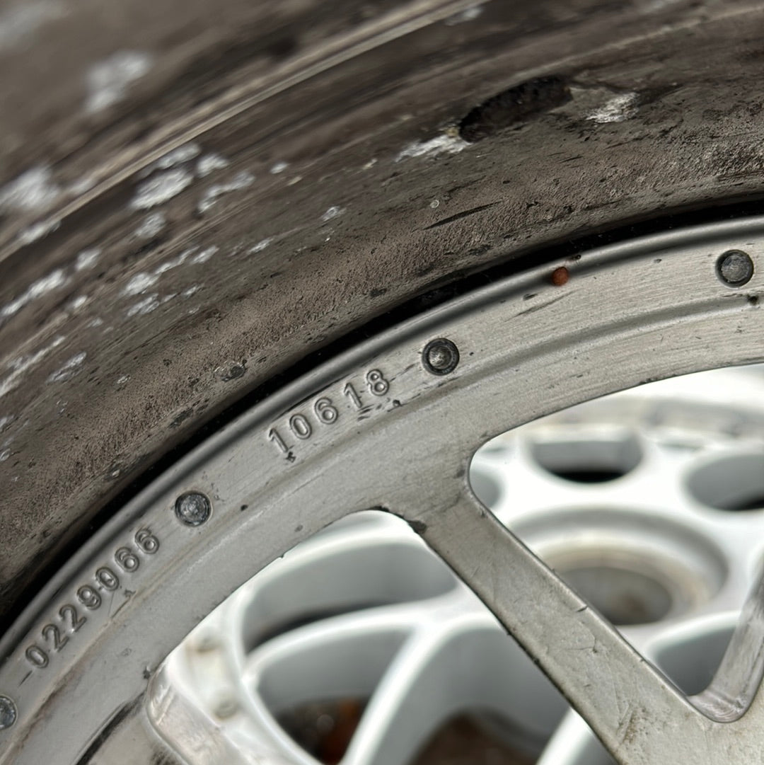 Porsche 997 set di ruote BBS Cup da 18" con pneumatici, usati