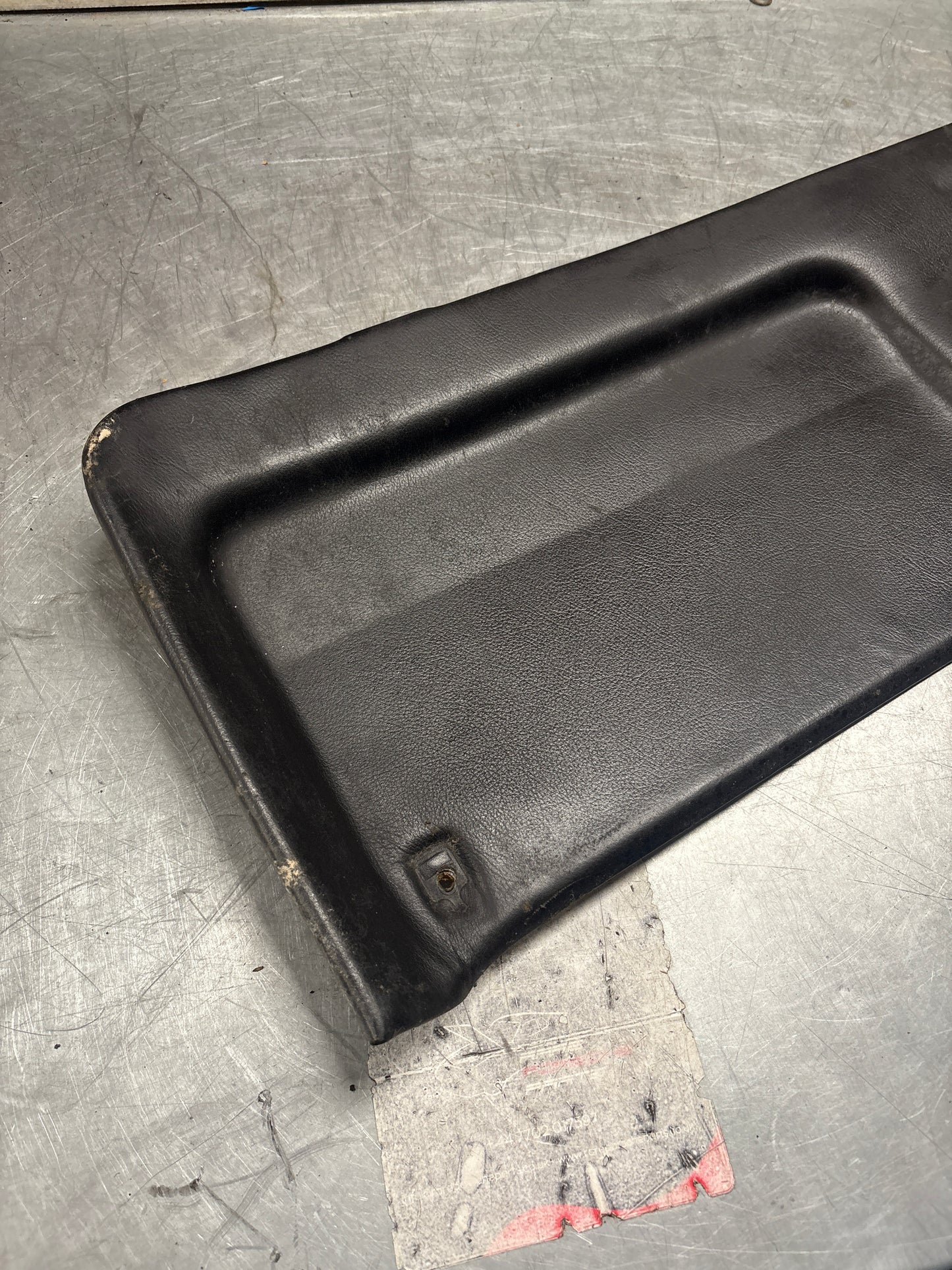 Porsche 928 sunroof mechanism cover trim, used, black 92855552702