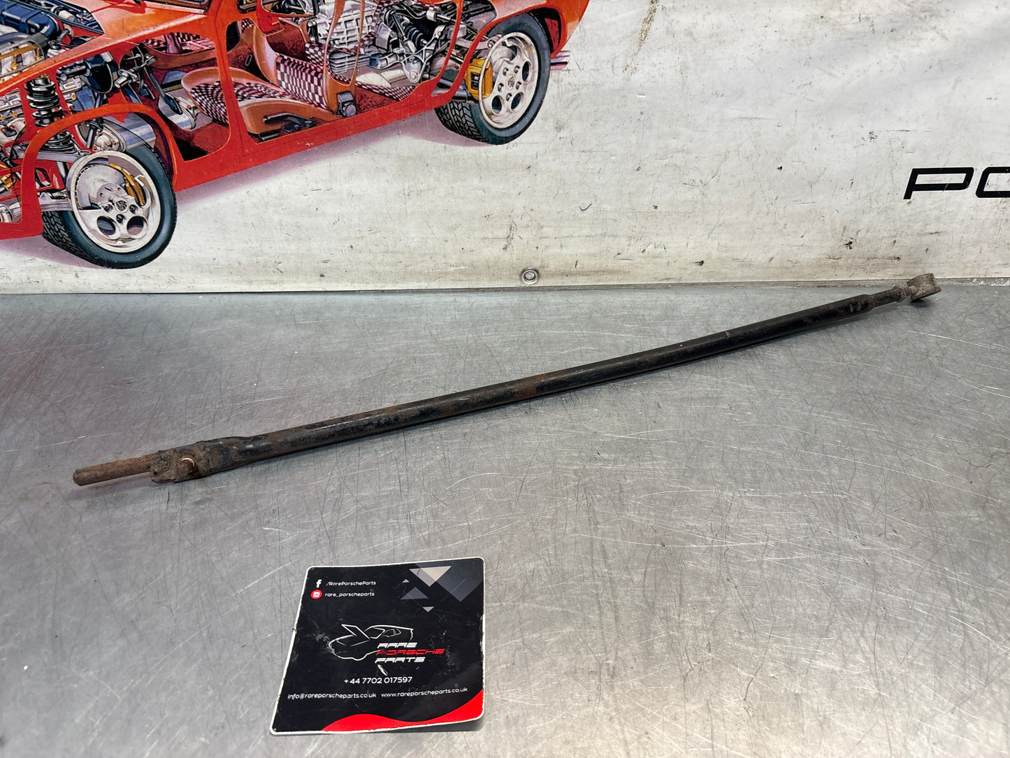 Porsche 924 dog leg gear shaft rod, used 477711154