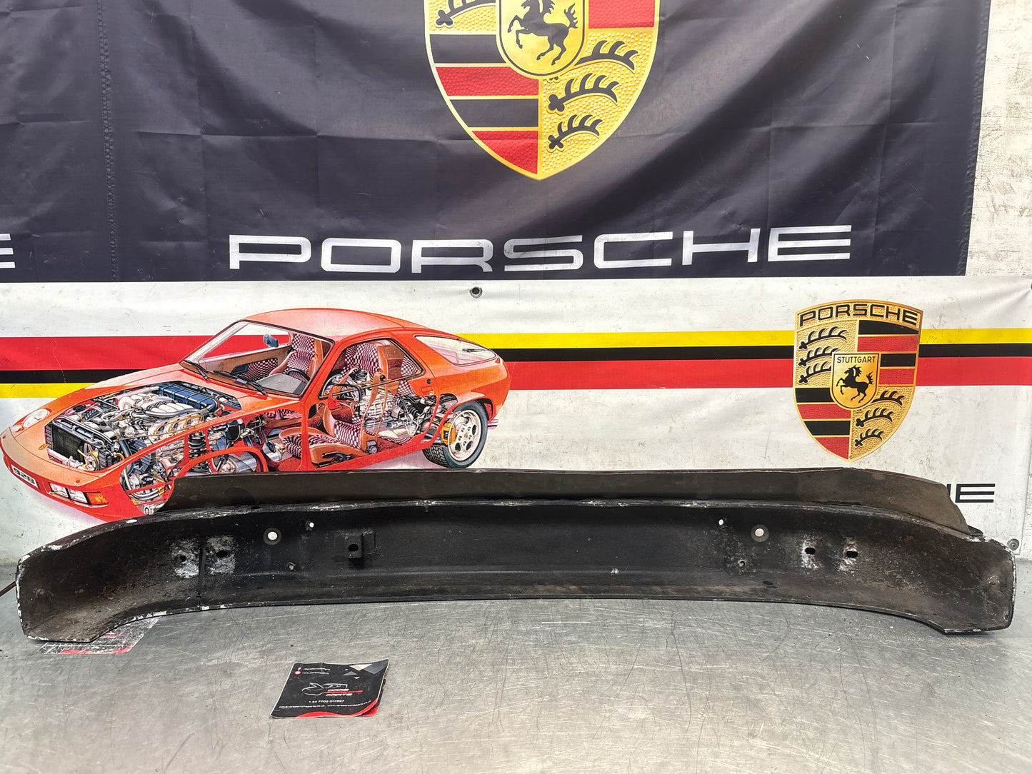 Porsche 911 930 rear bumper with skirt, used 93050511201