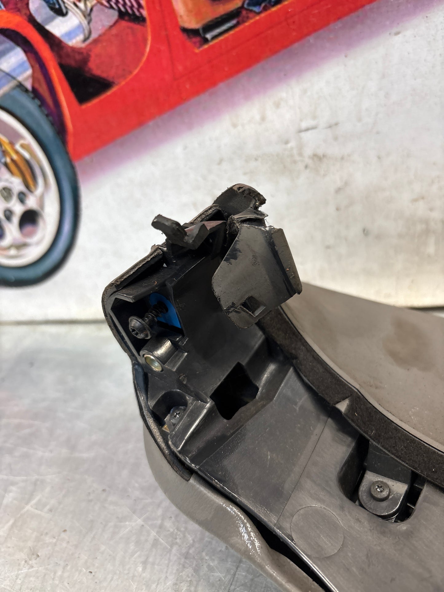 Porsche 911 996 dasboard cluster trim, used, grey 99655205902