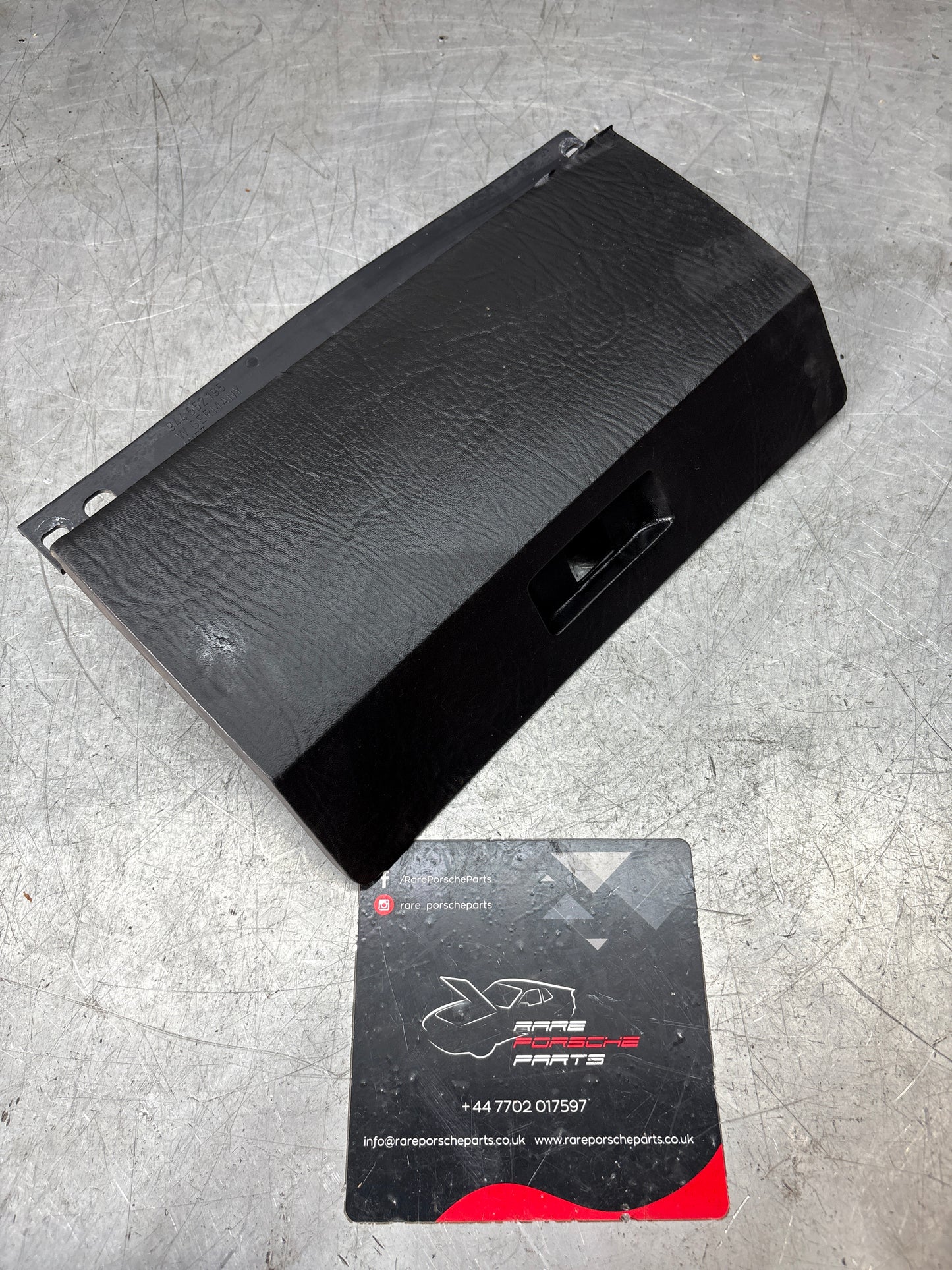Porsche early 924 944 Black glovebox lid, used 477857123