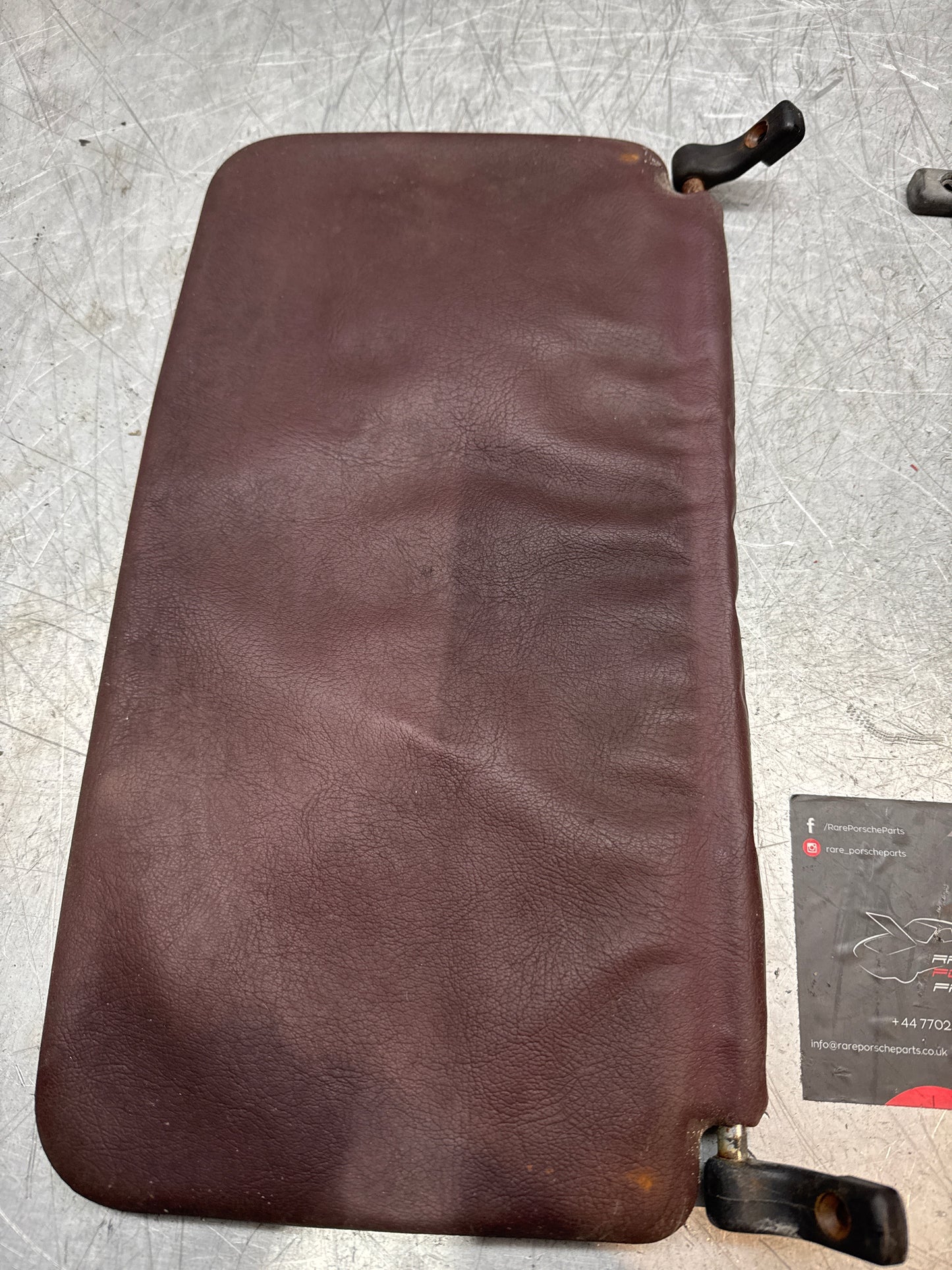 Porsche 928 pair of rear sun visors, burgundy, used 92873103502 spares or repair