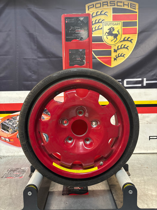 Porsche 928 spare alloy wheel, with tyre, used 92836213002