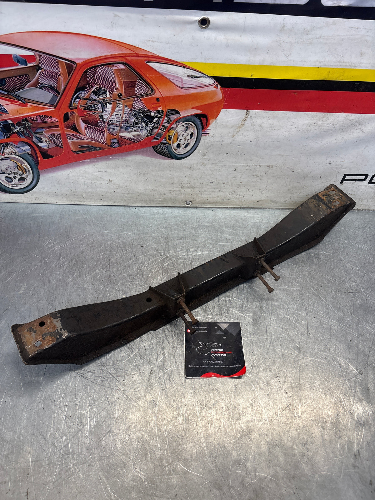Porsche 924 engine cross member, used 477407321J
