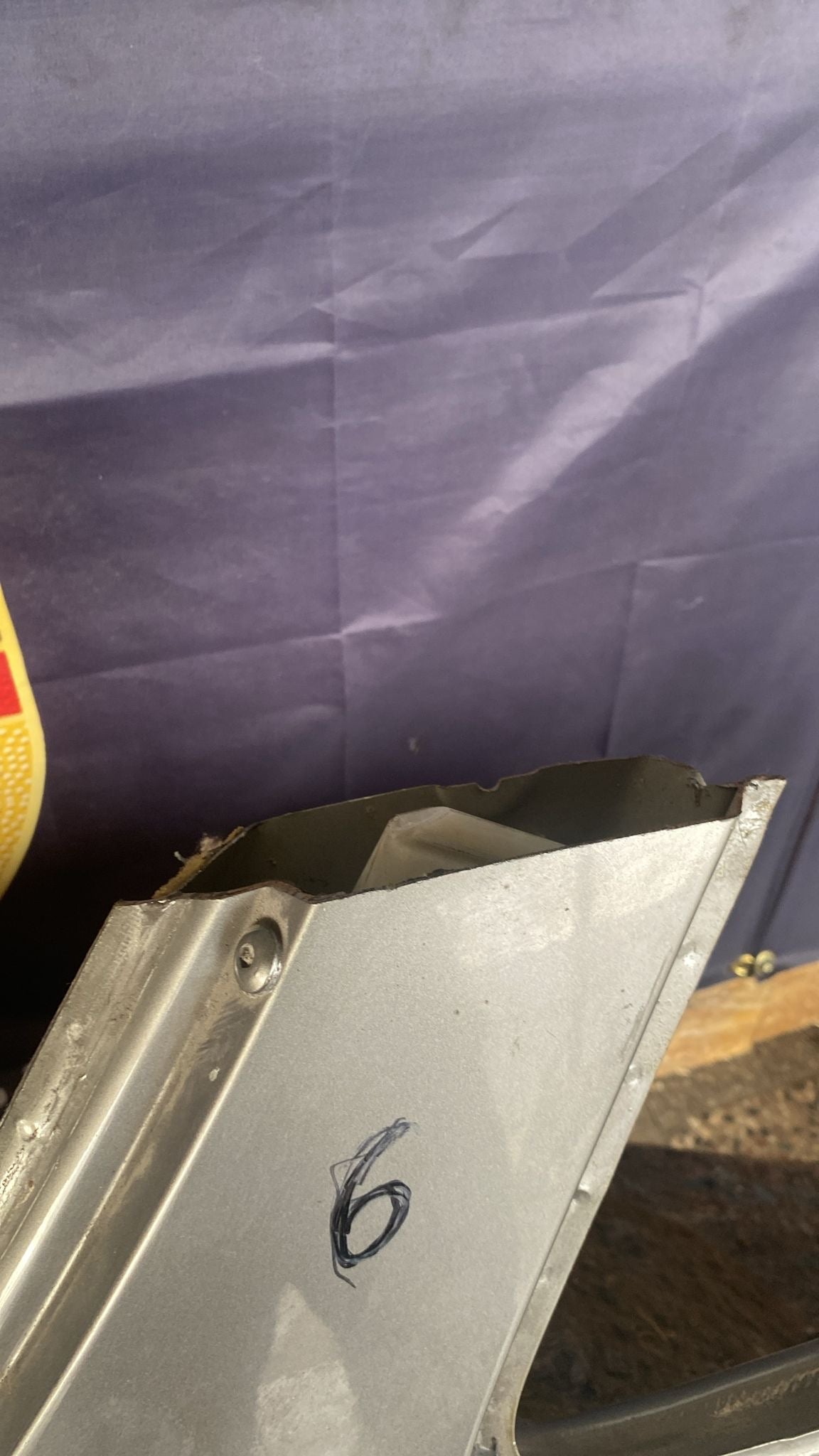 Porsche 944 Right side cut, rear fender with sill 94450390403, 94450361200