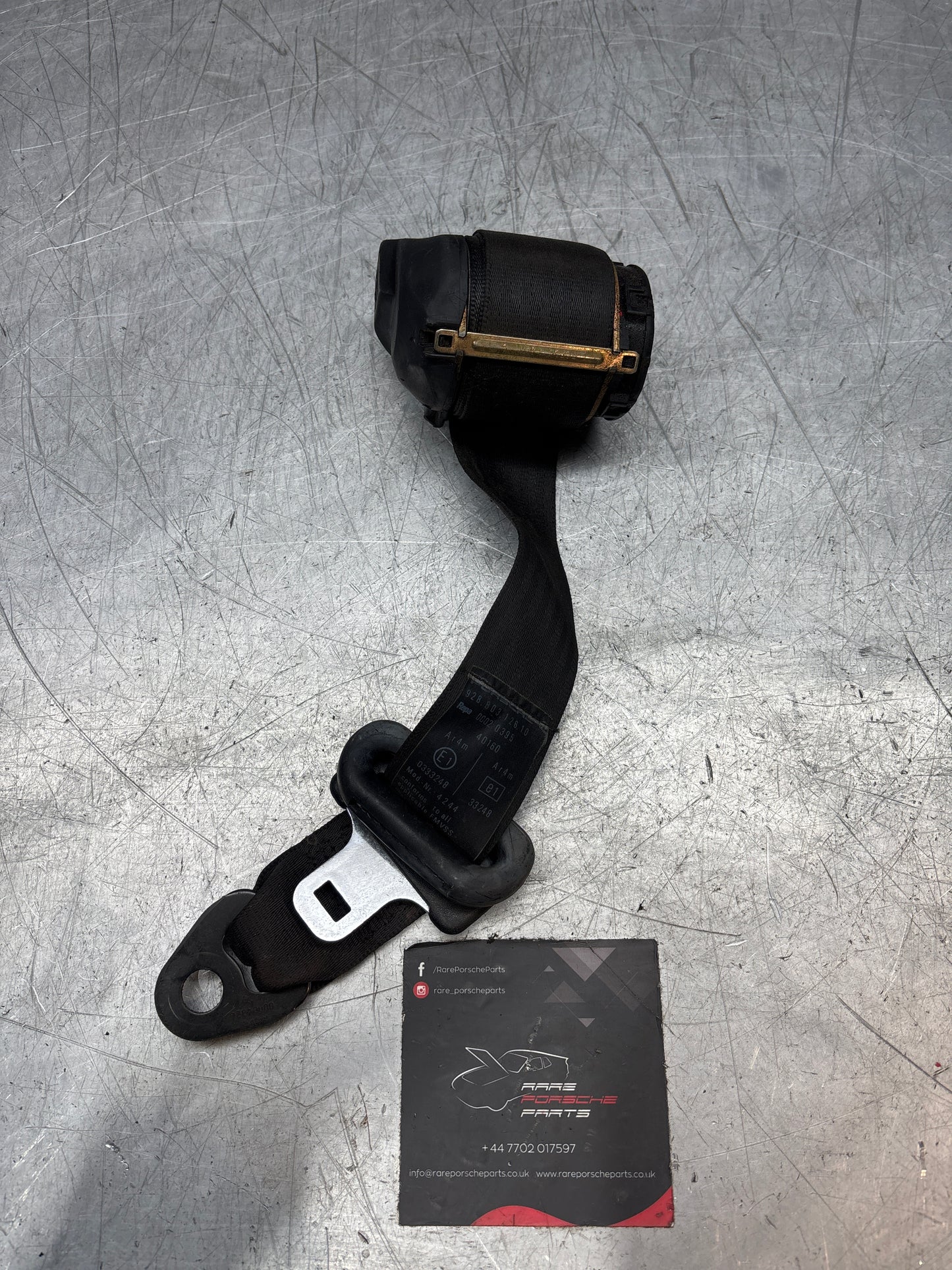 Porsche 928 front right O/S seat belt, 92880312610 used