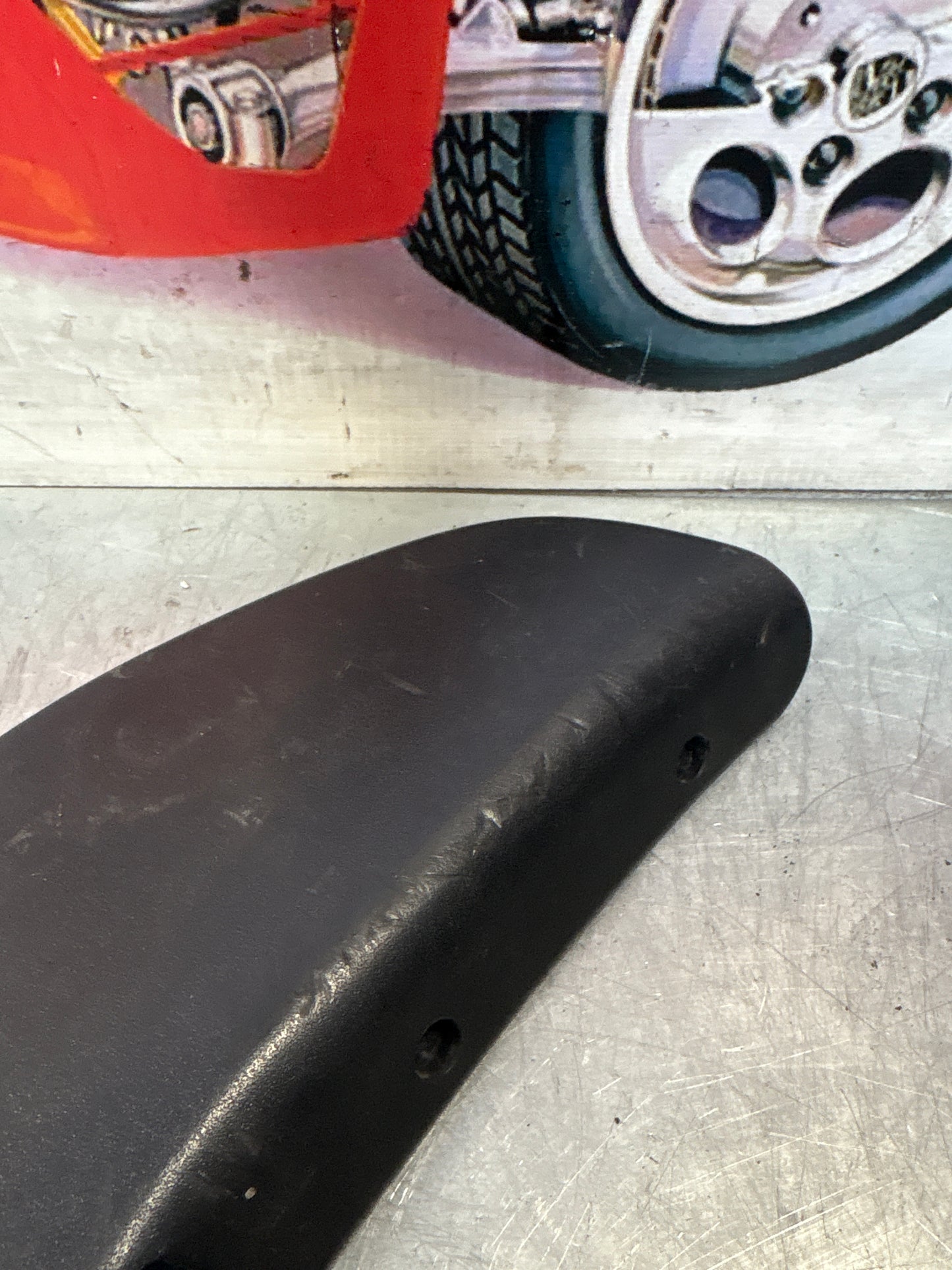 Porsche 928 seat hinge cover Marine Blue, left used 92852114702