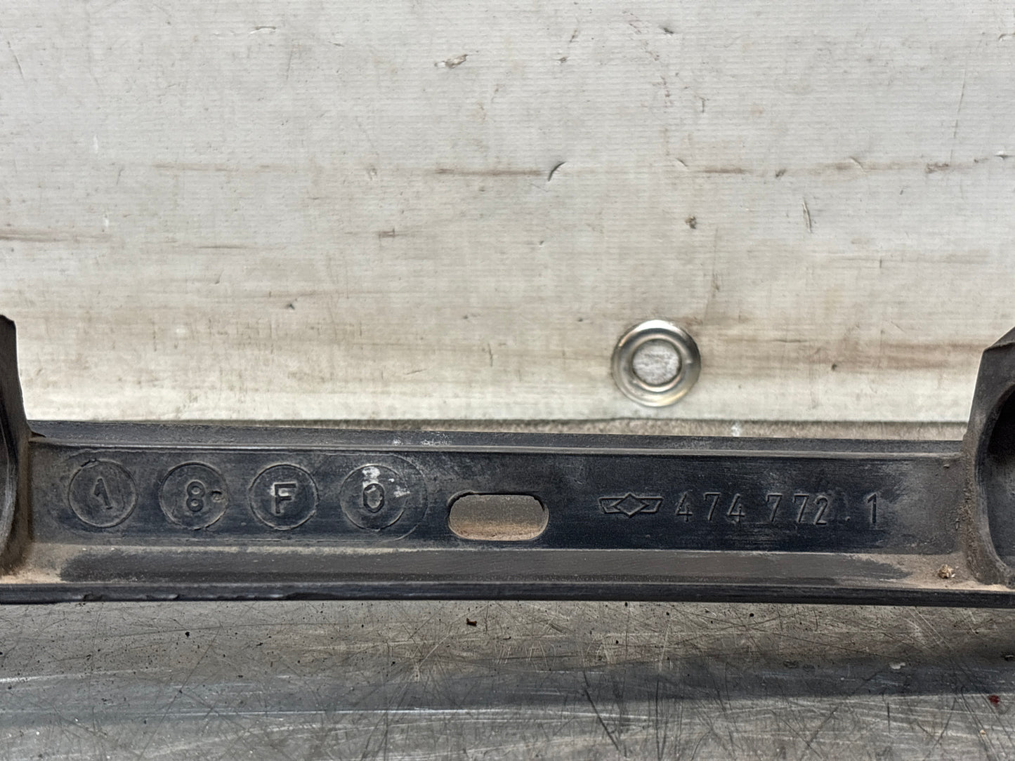 Porsche 944 lower door sill trim molding left side, used 95155919500