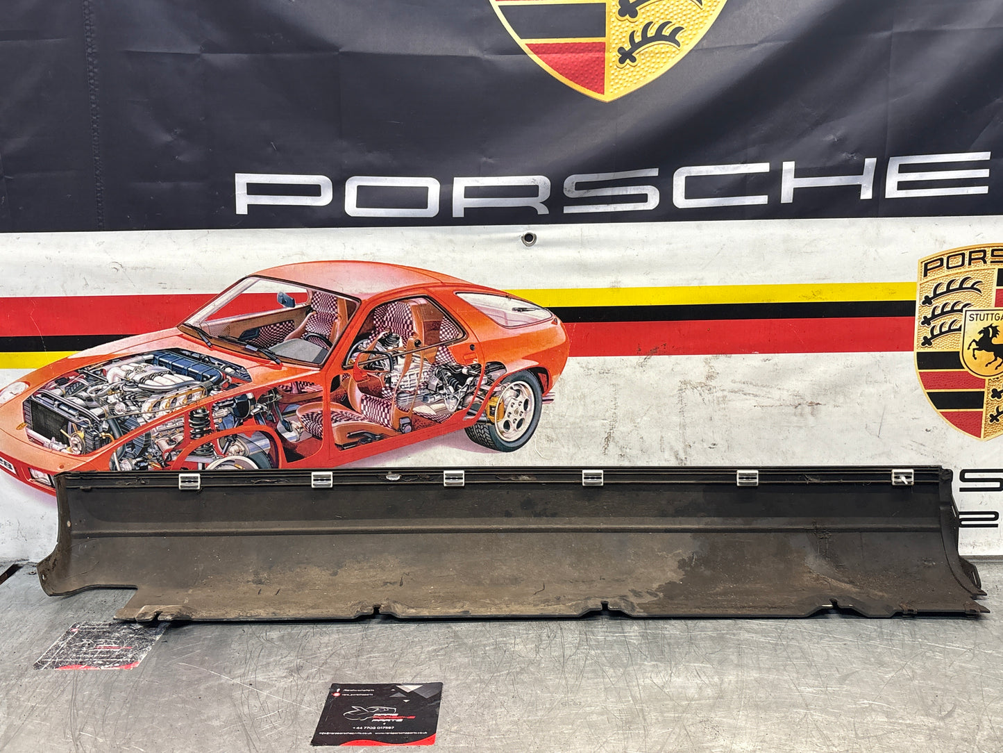 Porsche 911 964 right side sill cover, used 96455919401