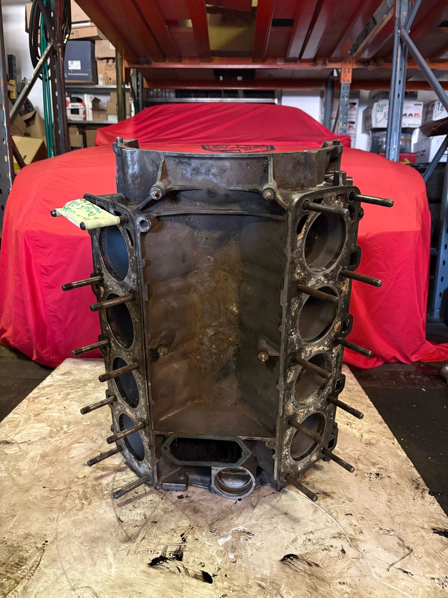 Porsche 928 M28/01 4.5 block with pistons, used