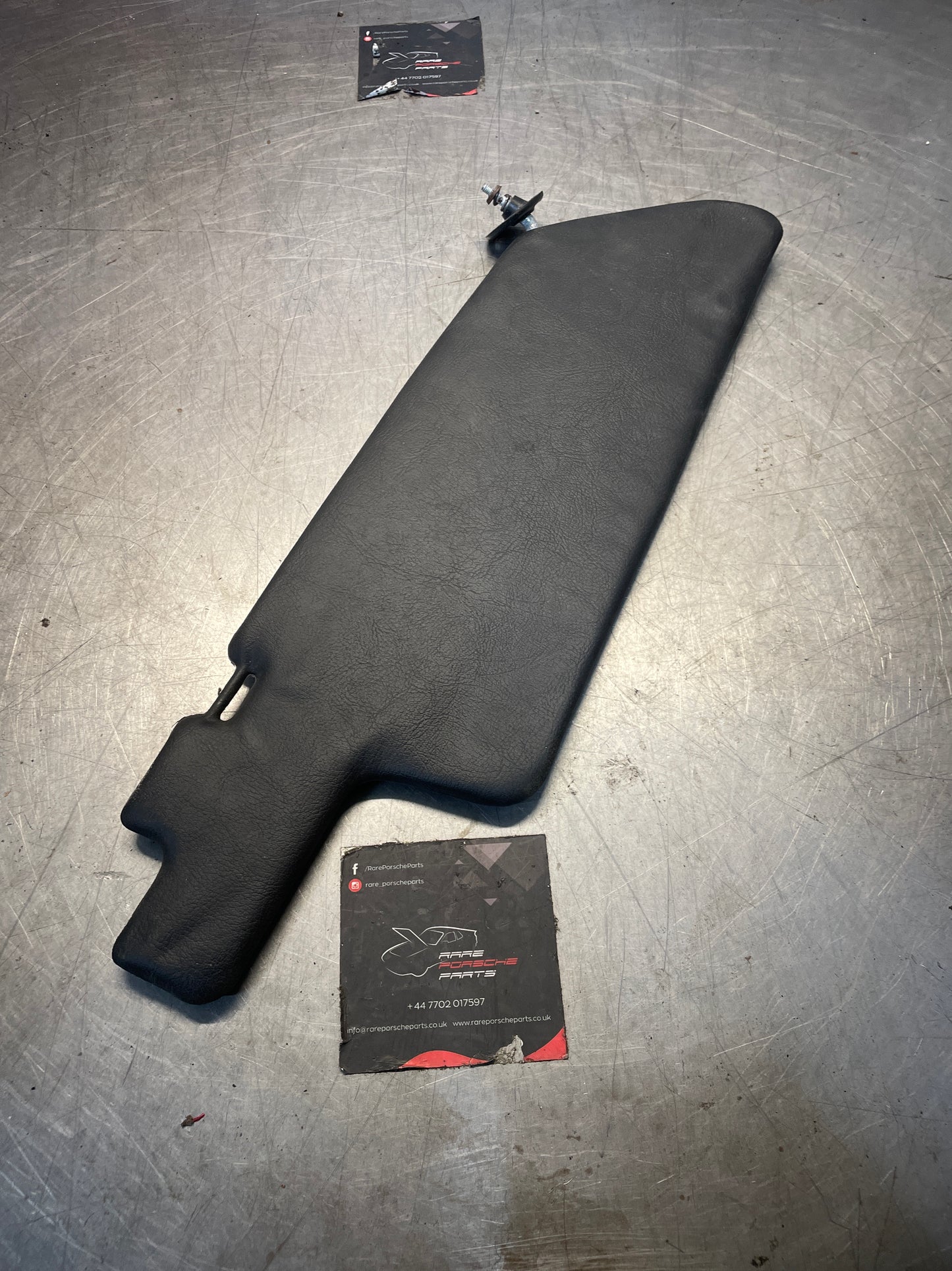 Porsche 924 944 Left side sunvisor, Black, used 477857551