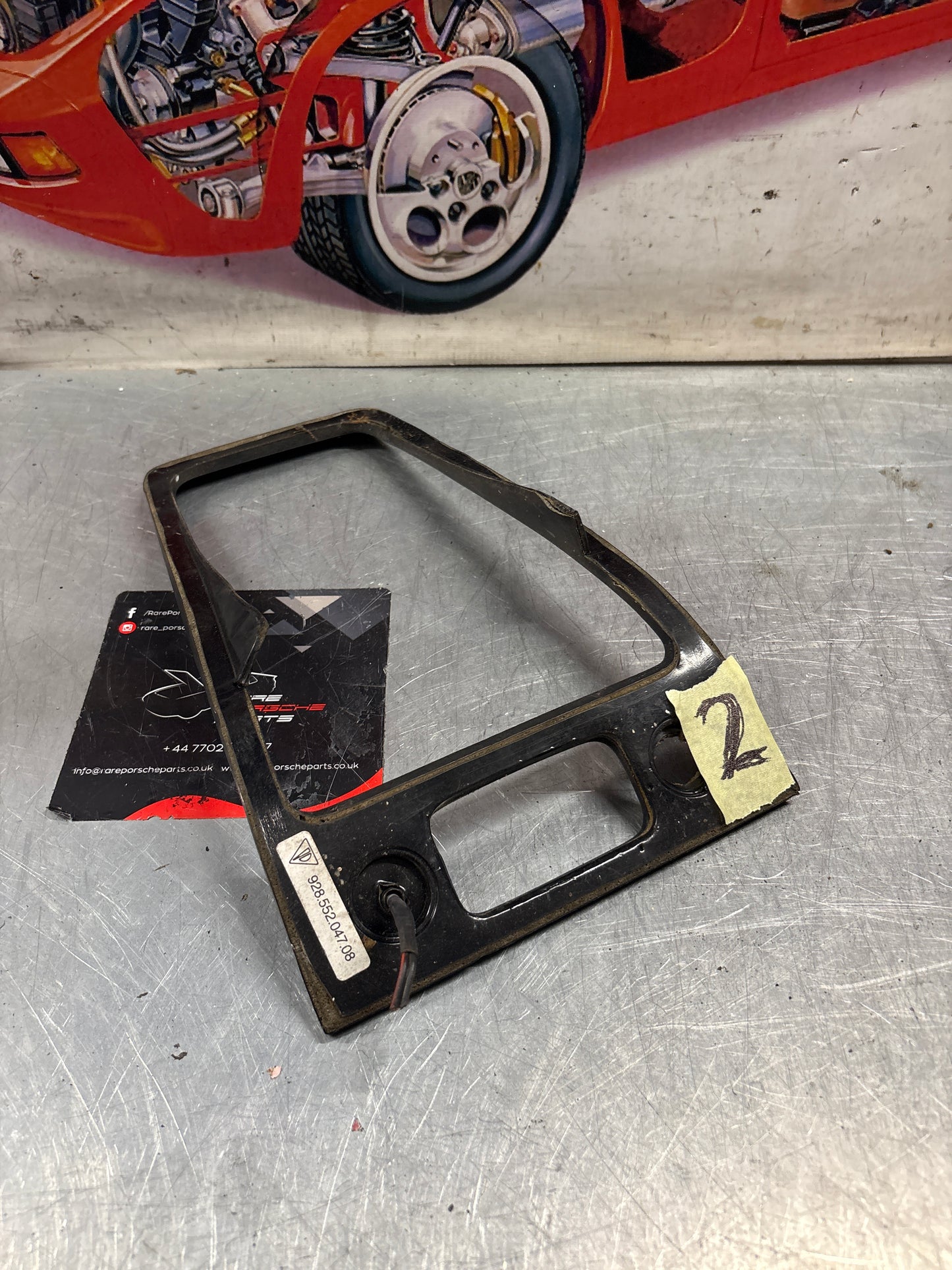 Porsche 928 Centre Console Gear Stick Surround Trim 92855204708 Black used