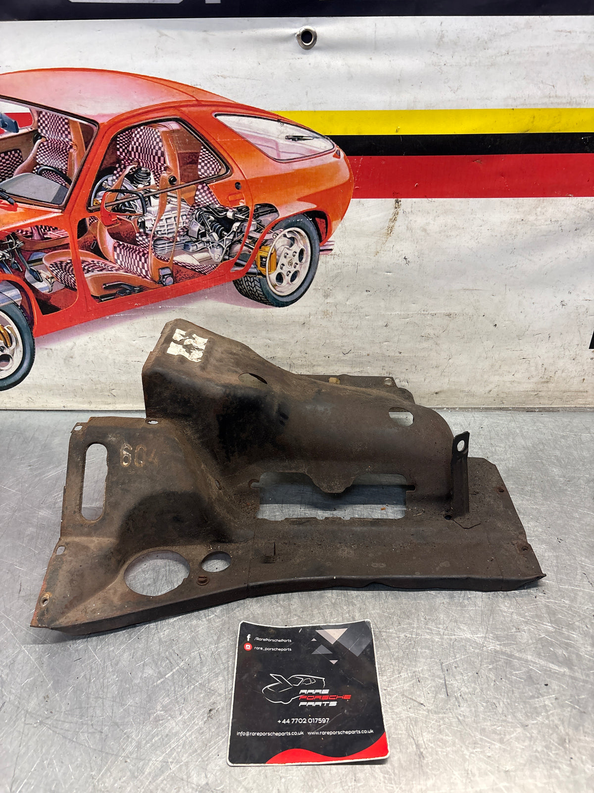 Porsche 914 cylinder cover heat shield, 022119300A Used