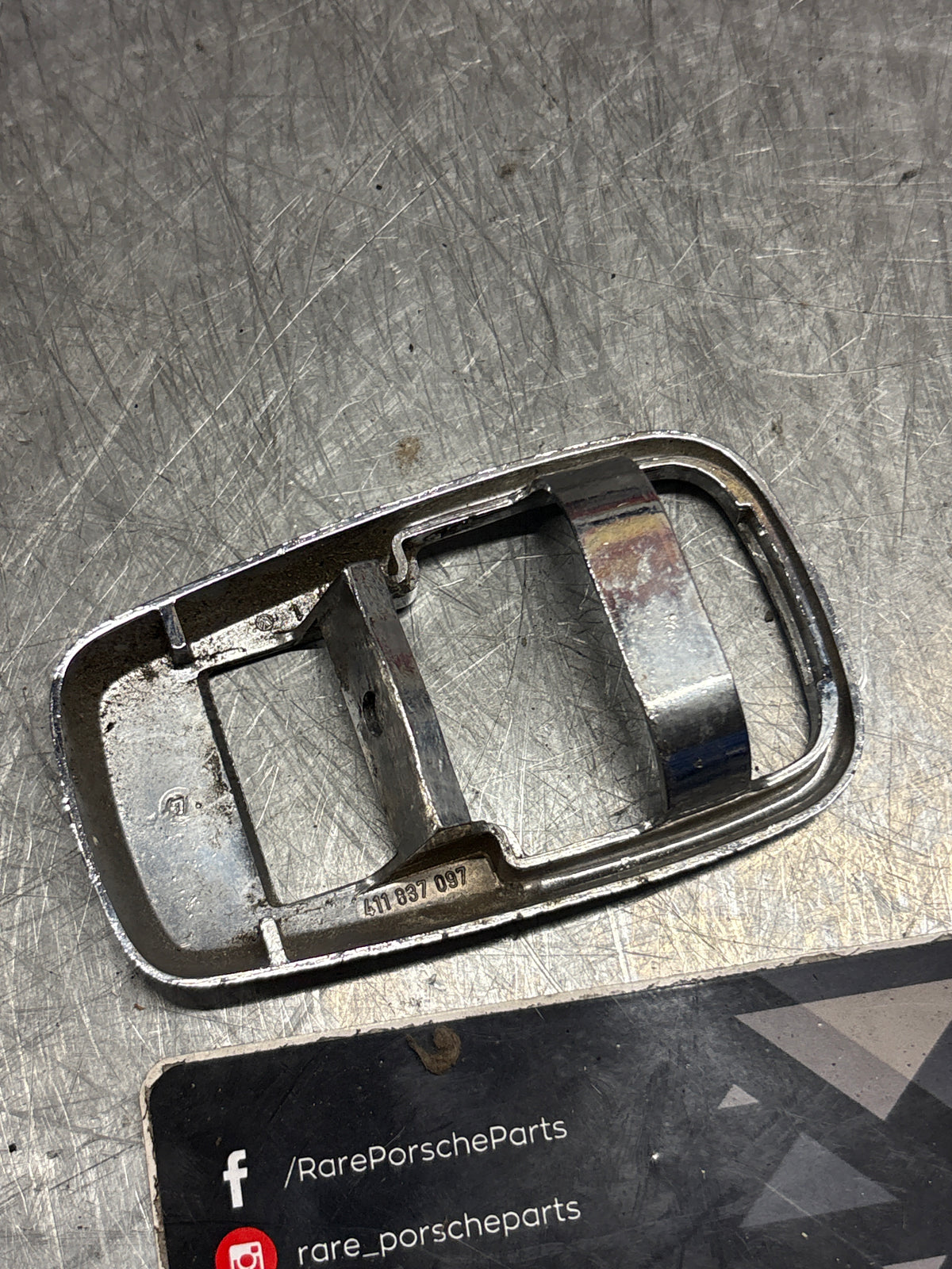 Porsche 914 Door handle frame, used 411837097