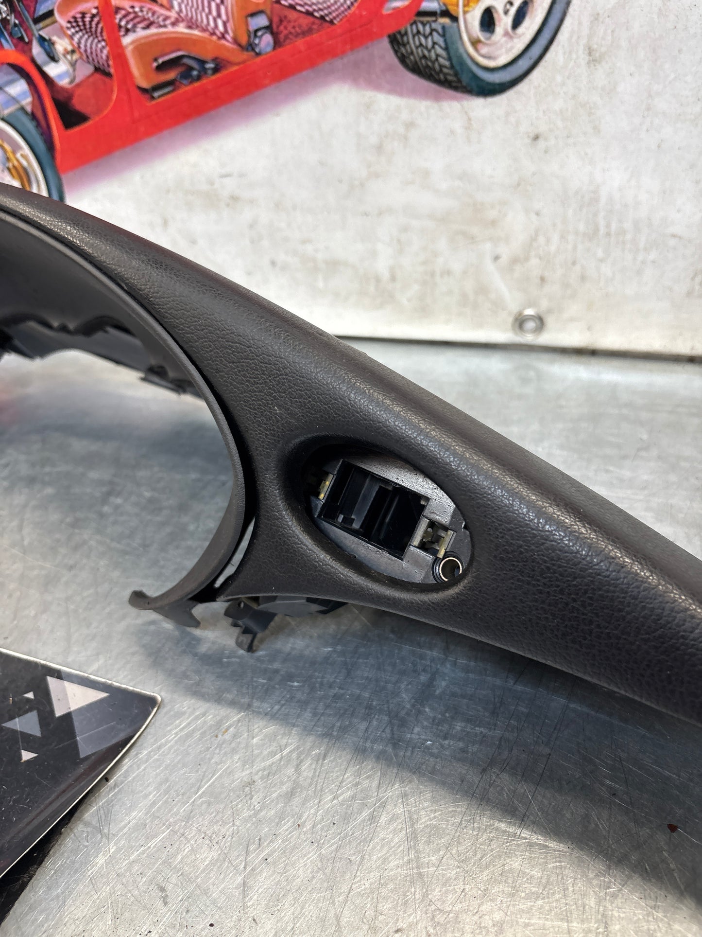 Porsche 911 996 dasboard cluster trim, used, black 99655205902