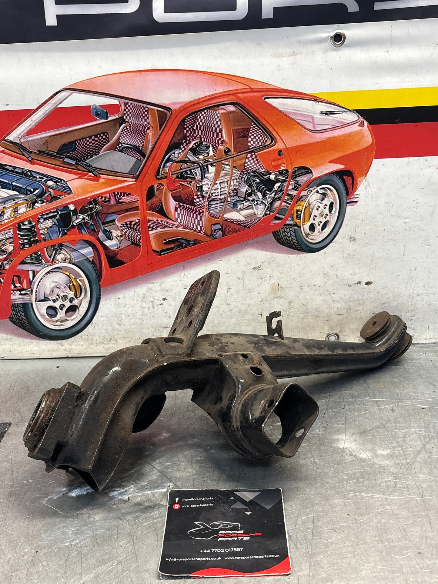 Porsche 924 944  -85.5 Rear right trailing arm,  used 94433102200