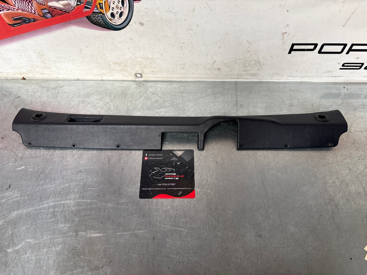 Porsche 928 tailgate interior trim, used, marine blue 92855504705