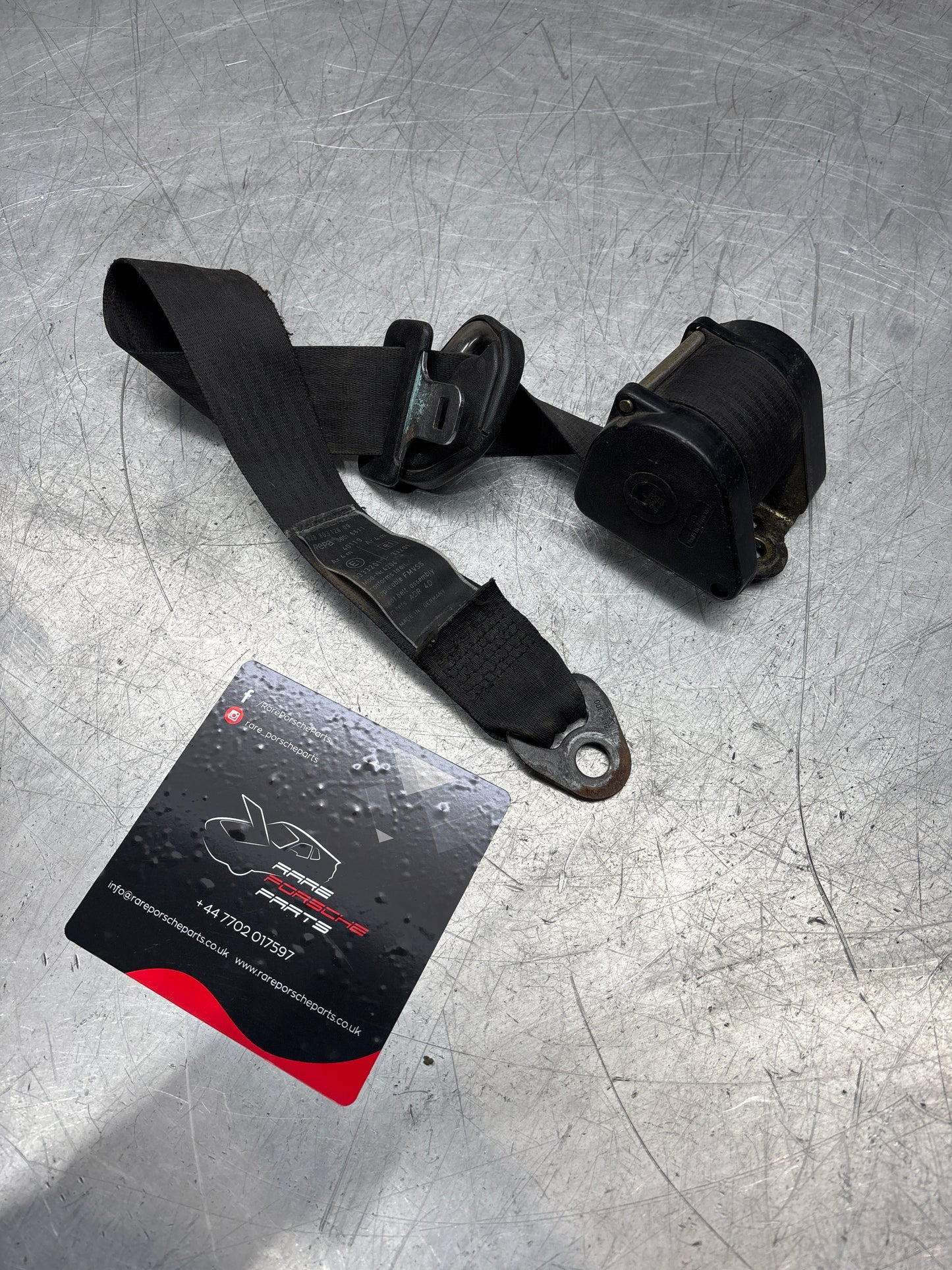 Porsche 928 front right O/S seat belt, 92880312609 used