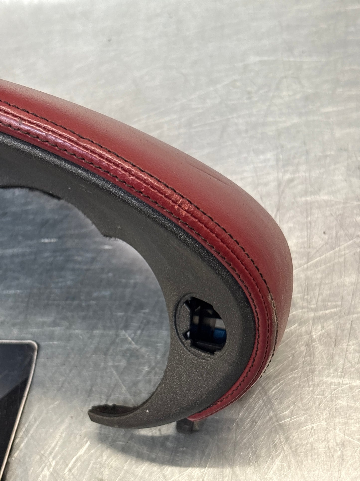 Porsche 911 996 RHD dasboard cluster trim, used, burgundy 99655205902