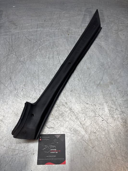 Porsche 924 944 square dash black A pillar cover, trim, left, used 477867553