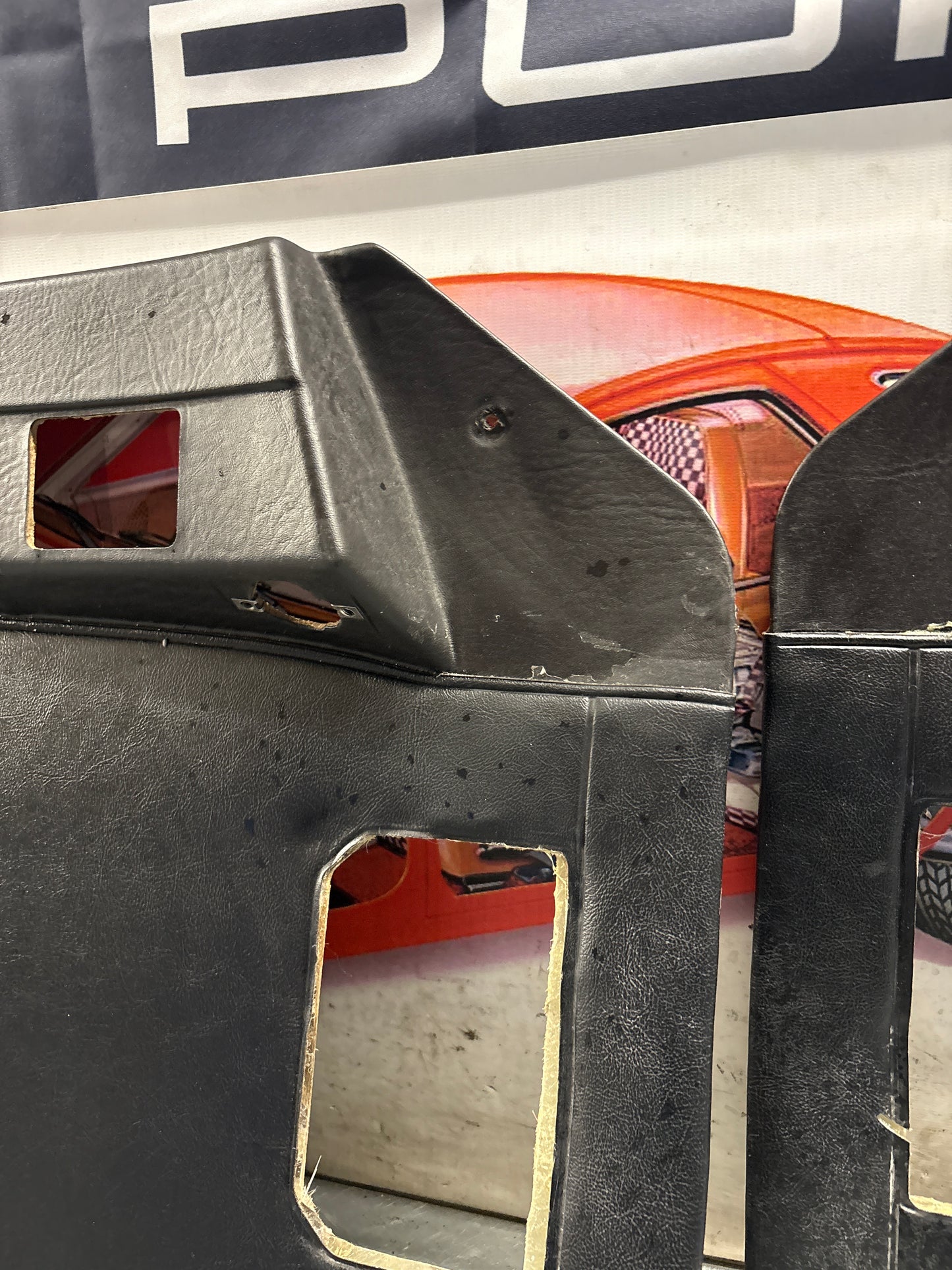 Porsche 924 / 944 Pair of early electric door cards, LHD 477867012 / 477867011