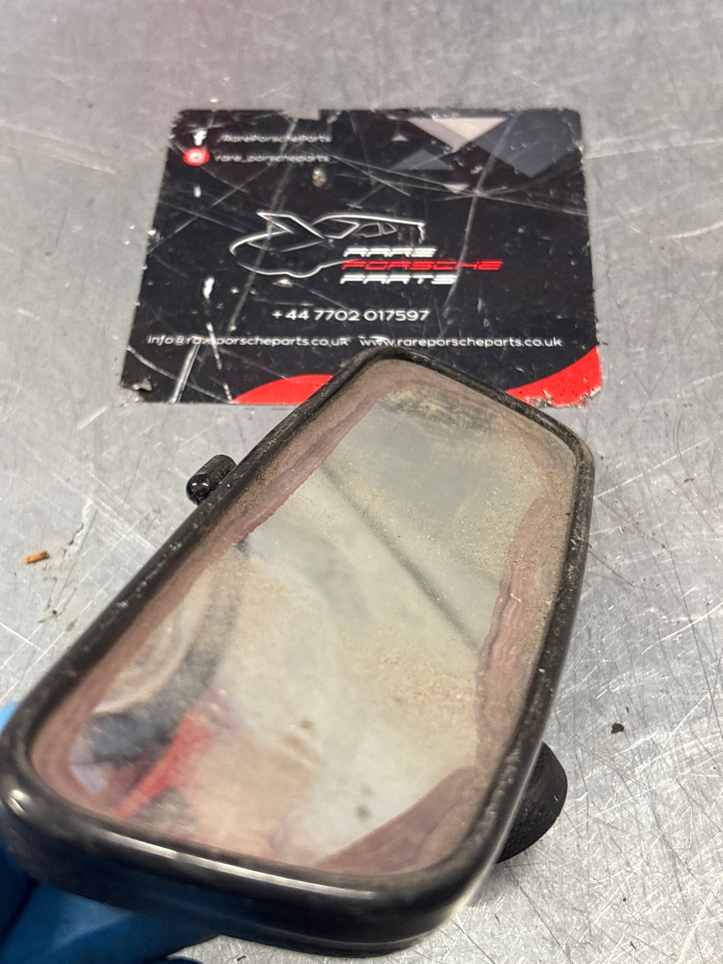 Porsche 924 944 rear view mirror used, for spares or repair 477857511