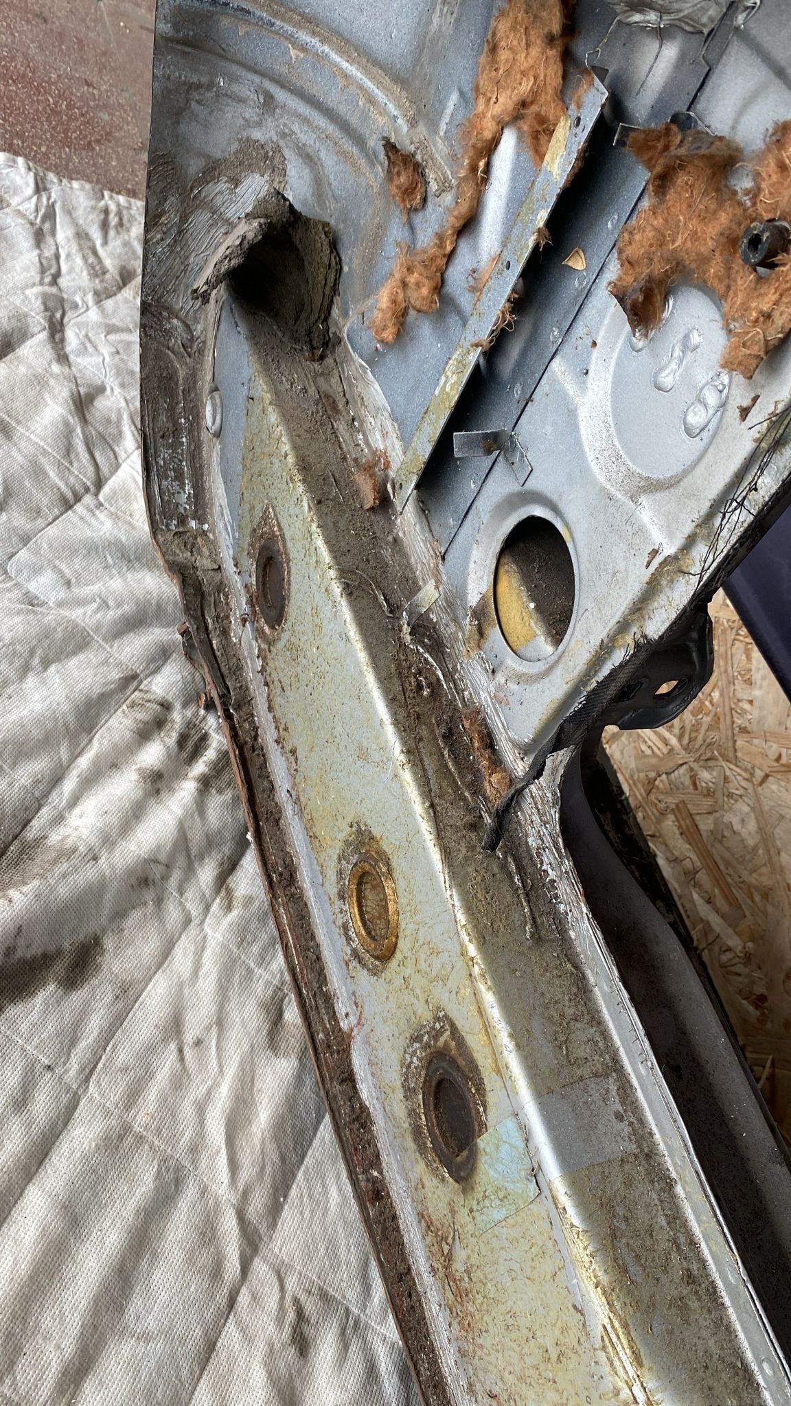 Porsche 924 Right Sill section, 477809848B cut