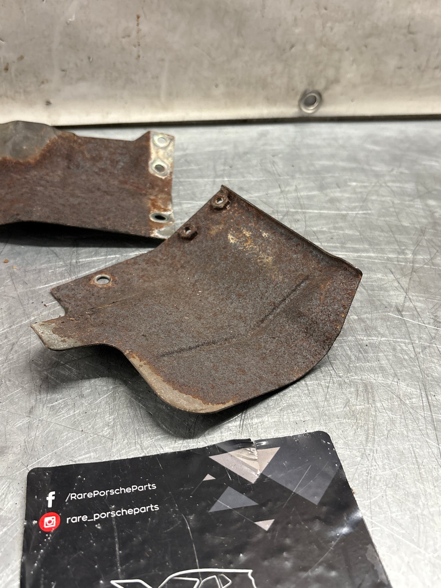 Porsche 968 / 944 S2 Oil cooler housing heat shield, used 94410705304