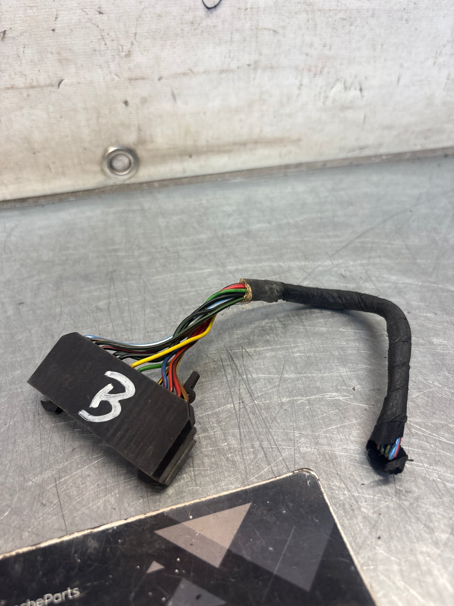Porsche 944 cable harness connector, used 94461231100