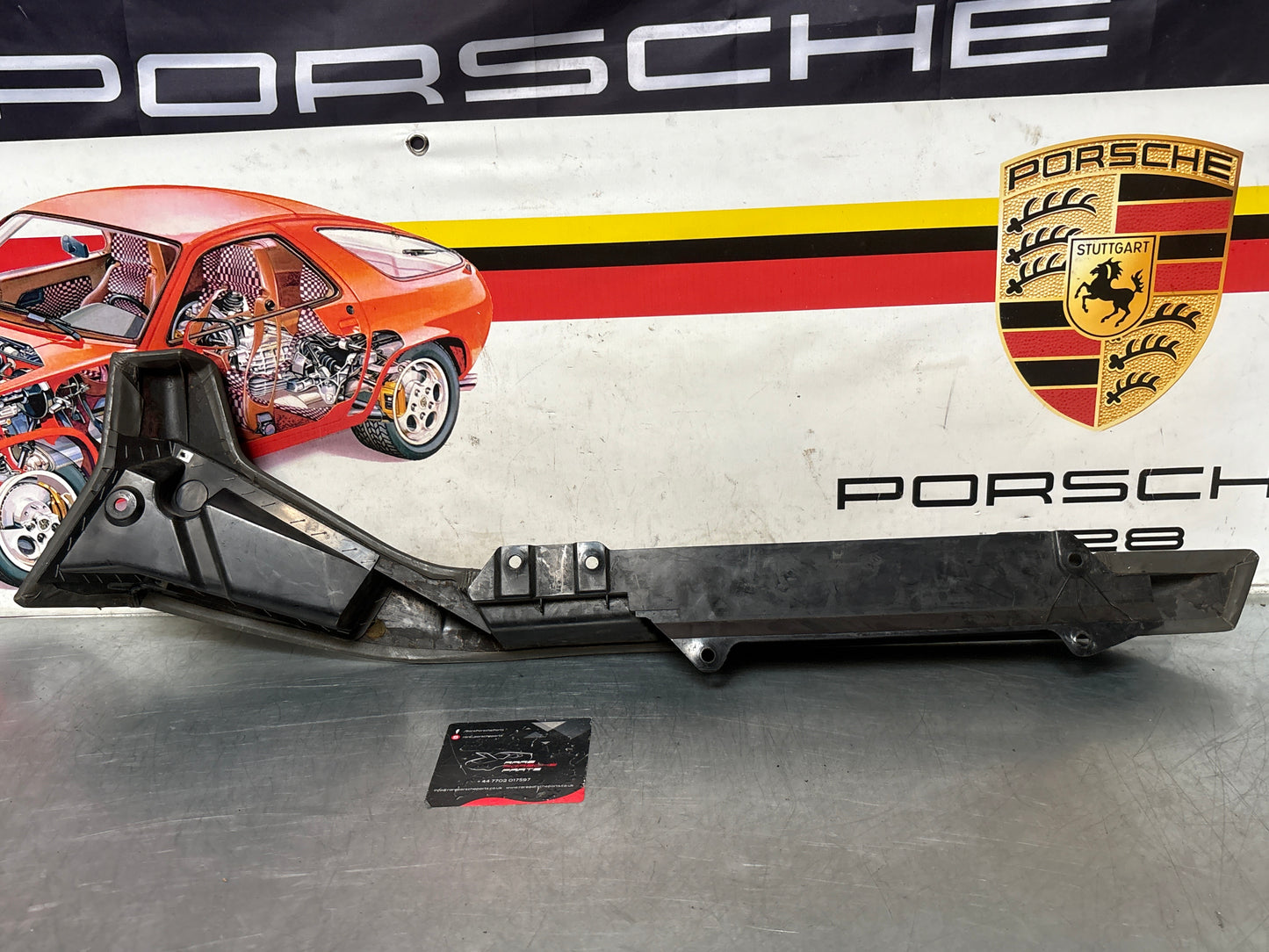 Porsche 928 Grey door armrest, left, off side, 92855510103, used