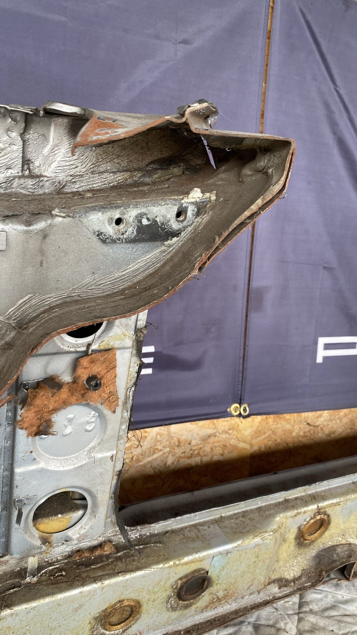 Porsche 924 Right Sill section, 477809848B cut