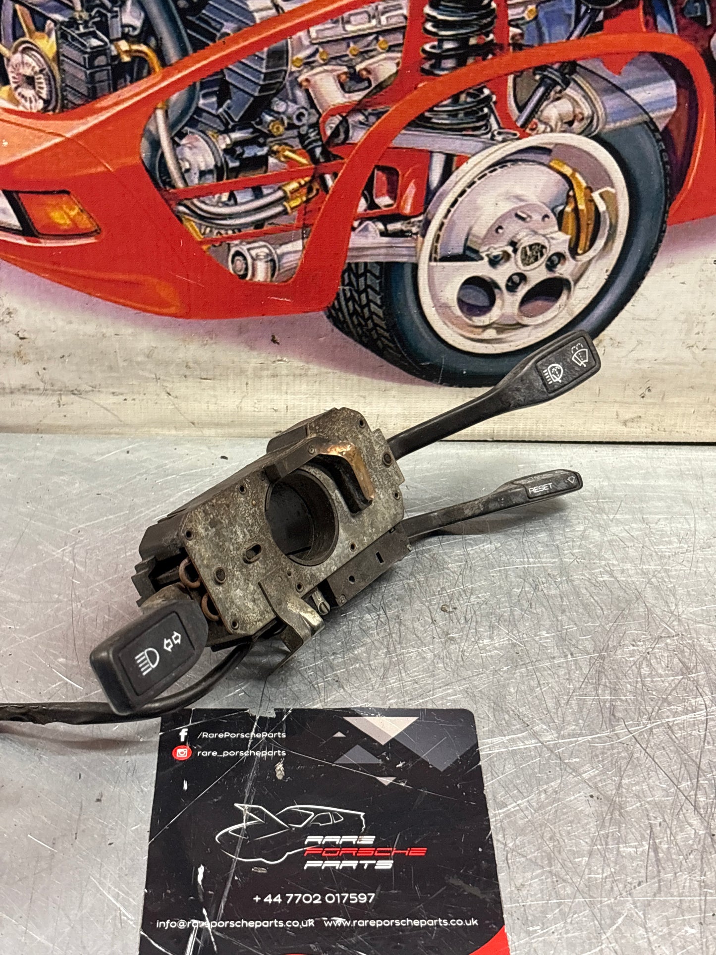 944/turbo/S2 /968 wiper/indicator stalks with cruise control. 92861330500, used, for spares or repair