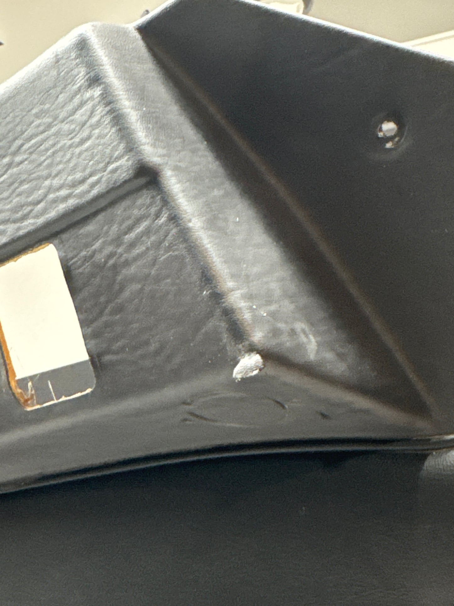 Porsche 924/ Early 944 black RHD Left door card. Fibreglass repaired. 477867012