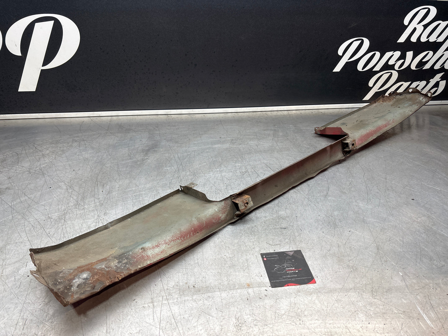 Porsche 924 Lower front valance, used, 94450303501 damaged