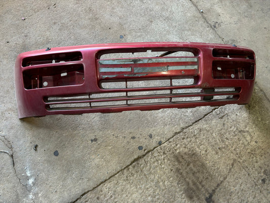 Porsche 944 S2 / Late turbo front bumper in silver, used condition 95150537100