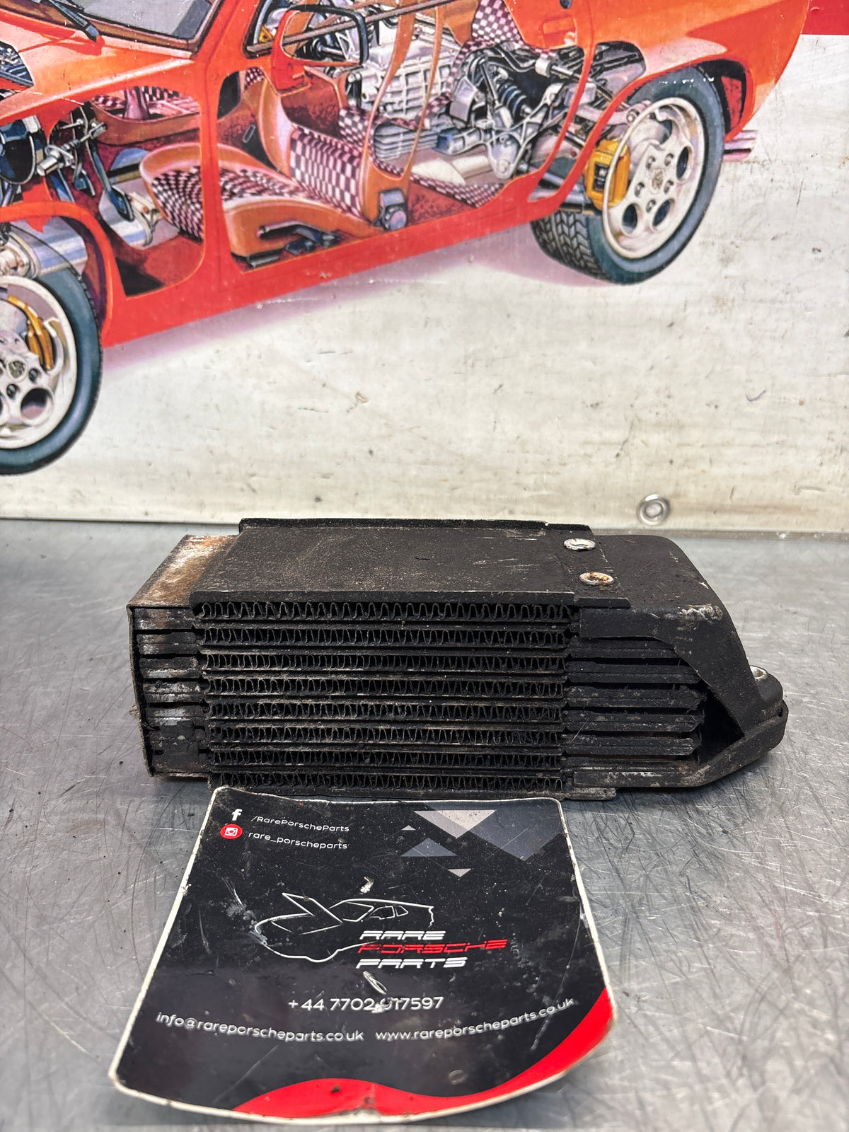 Porsche 914 oil cooler, used 021117021B