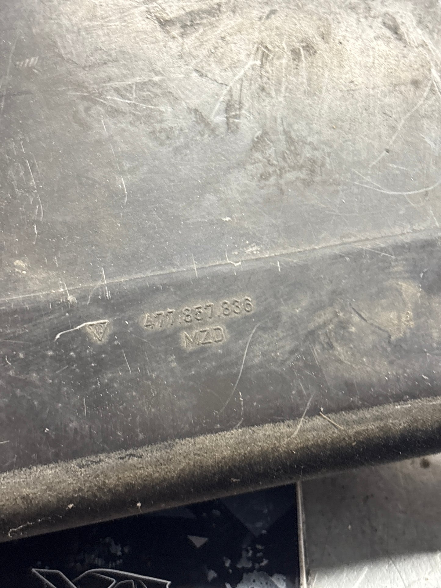 Porsche 924 944 under glove box shelf 477857836 LHD only, used