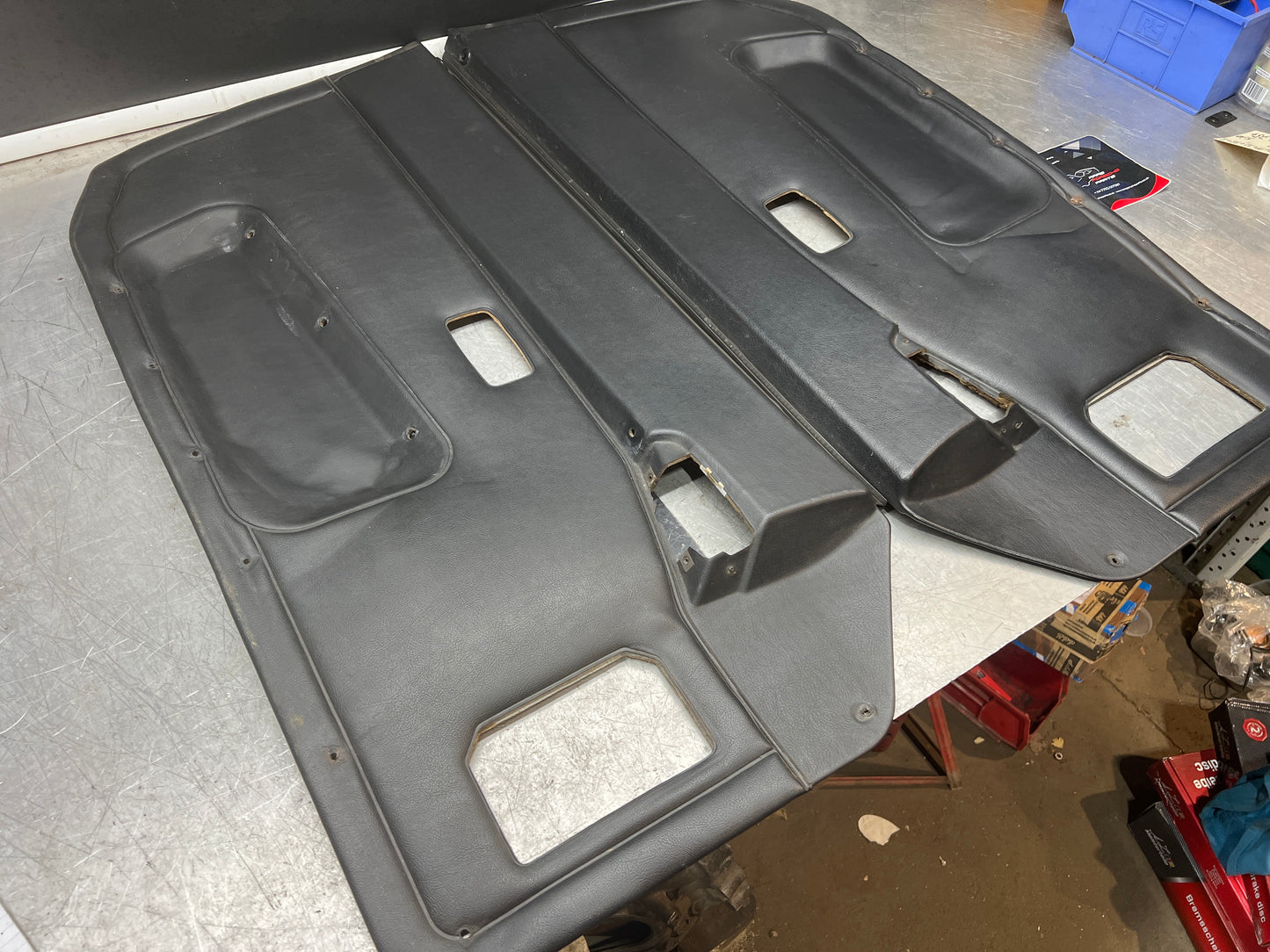 Pair Of Porsche 944 door cards black 94455501701 94455501801 used condition.