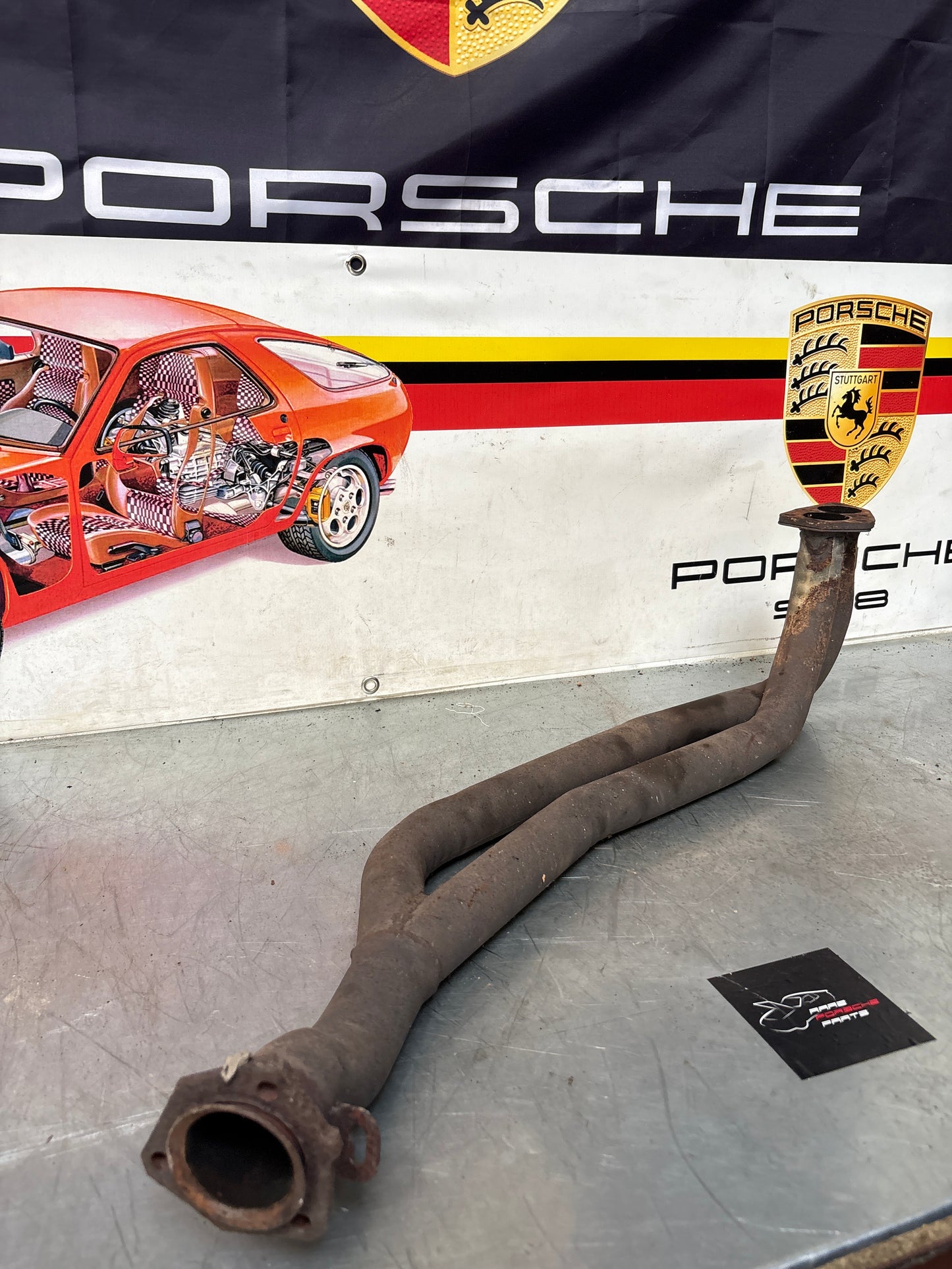 Porsche 924 exhaust pipe, used LHD only! 477253101H